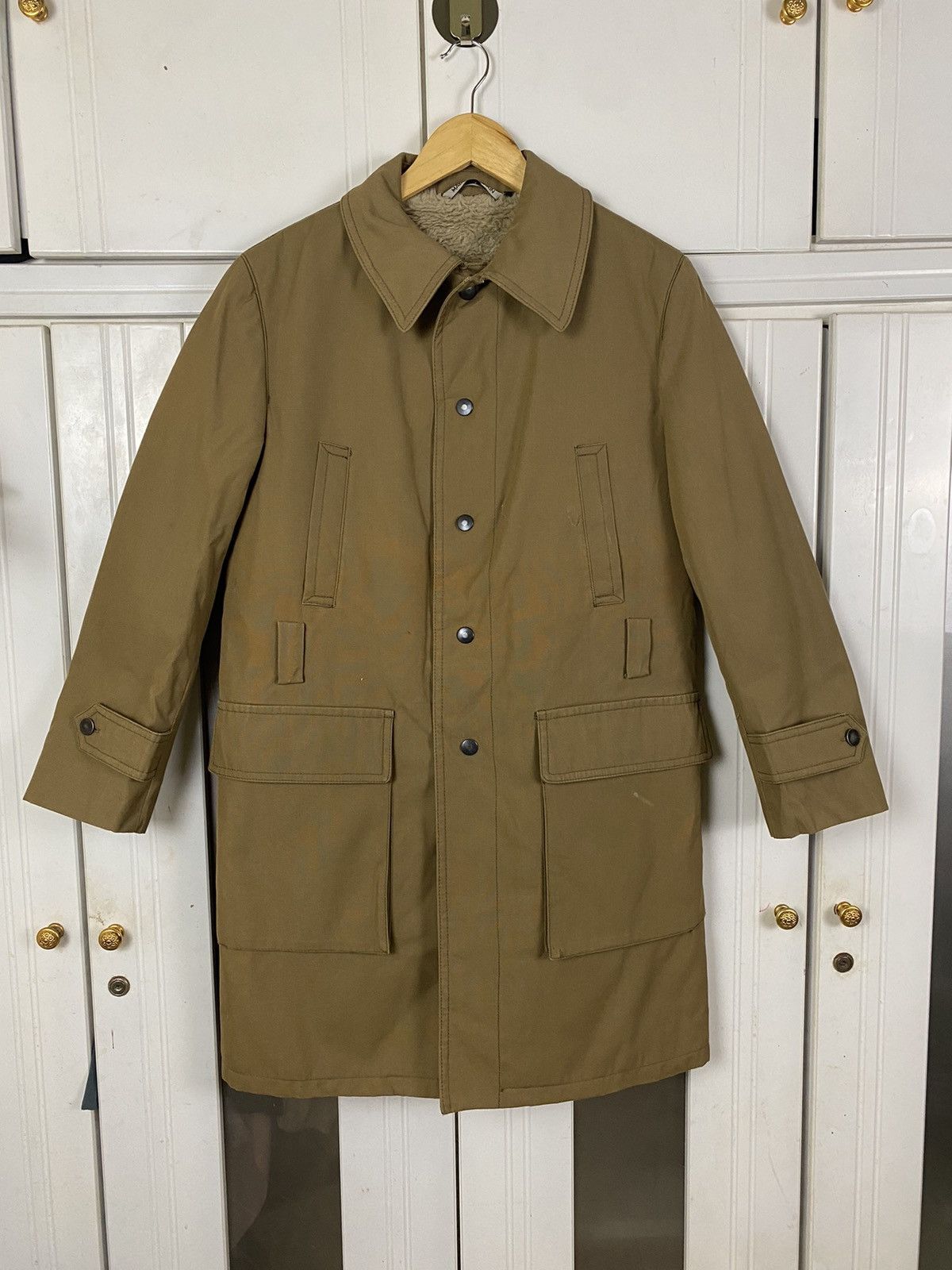 image of Vintage Peyton Sportwear Long Jacket in Brown, Men's (Size Large)