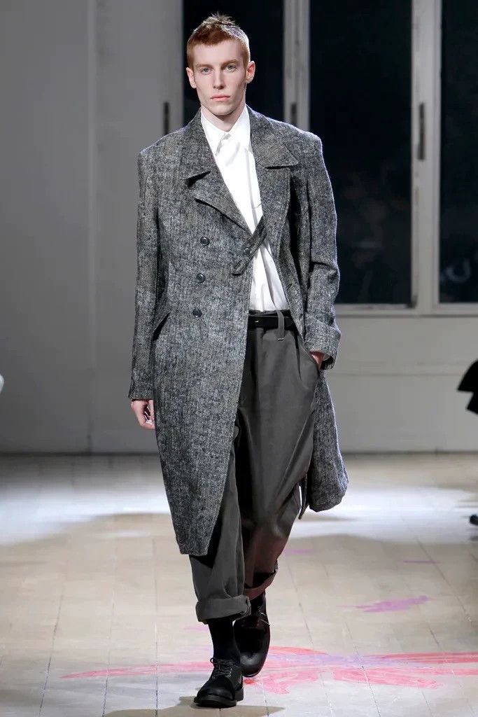 Yohji Yamamoto Yohji Yamamoto 11AW DB Fishbone Black Raven Coat Size US S / EU 44-46 / 1 - 1 Thumbnail