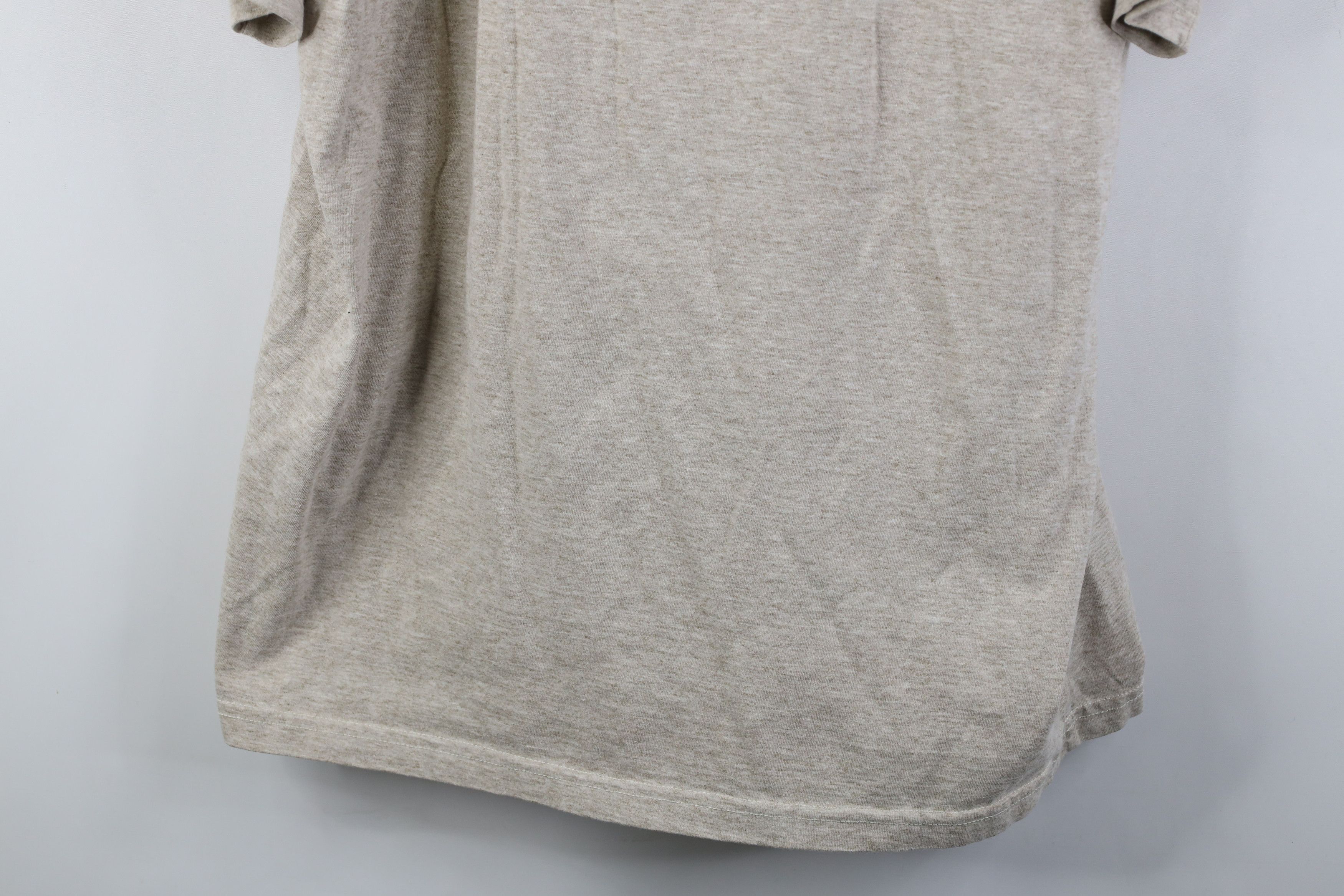 Vintage Vintage 90s Streetwear Fit T-Shirt Oatmeal Brown Cotton USA Size US L / EU 52-54 / 3 - 3 Thumbnail