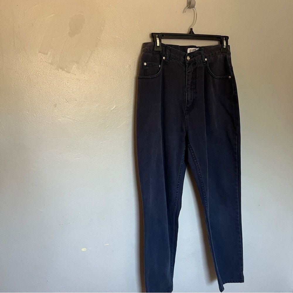 Designer Sostanza High Rise Mom Style Slim Jeans Black Grey Medium 12 Size 34" / US 12 / IT 48 - 3 Thumbnail