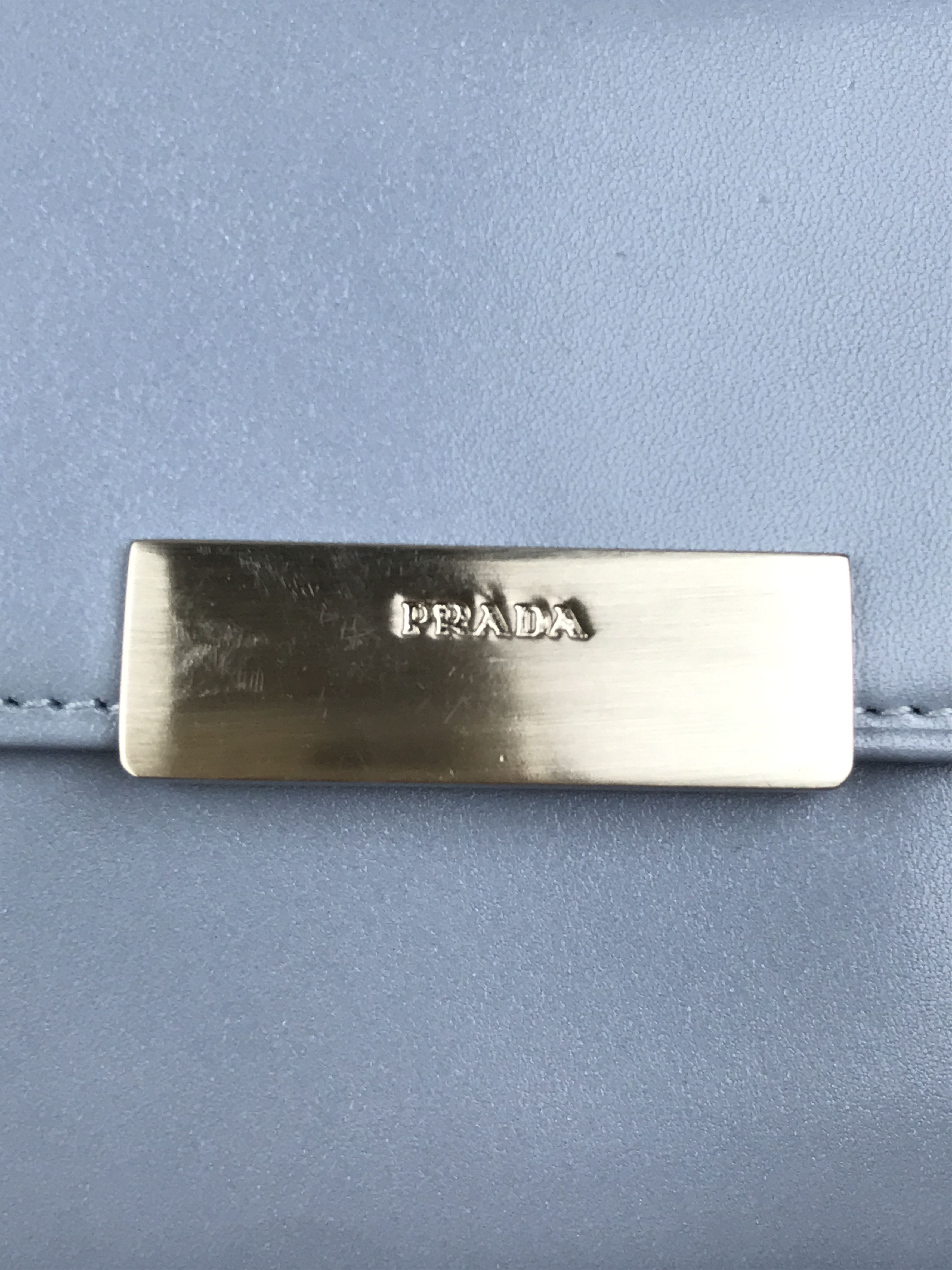 Prada Prada Saffiano Coin Purse Soft Blue With Authenticated Card Size ONE SIZE - 9 Thumbnail