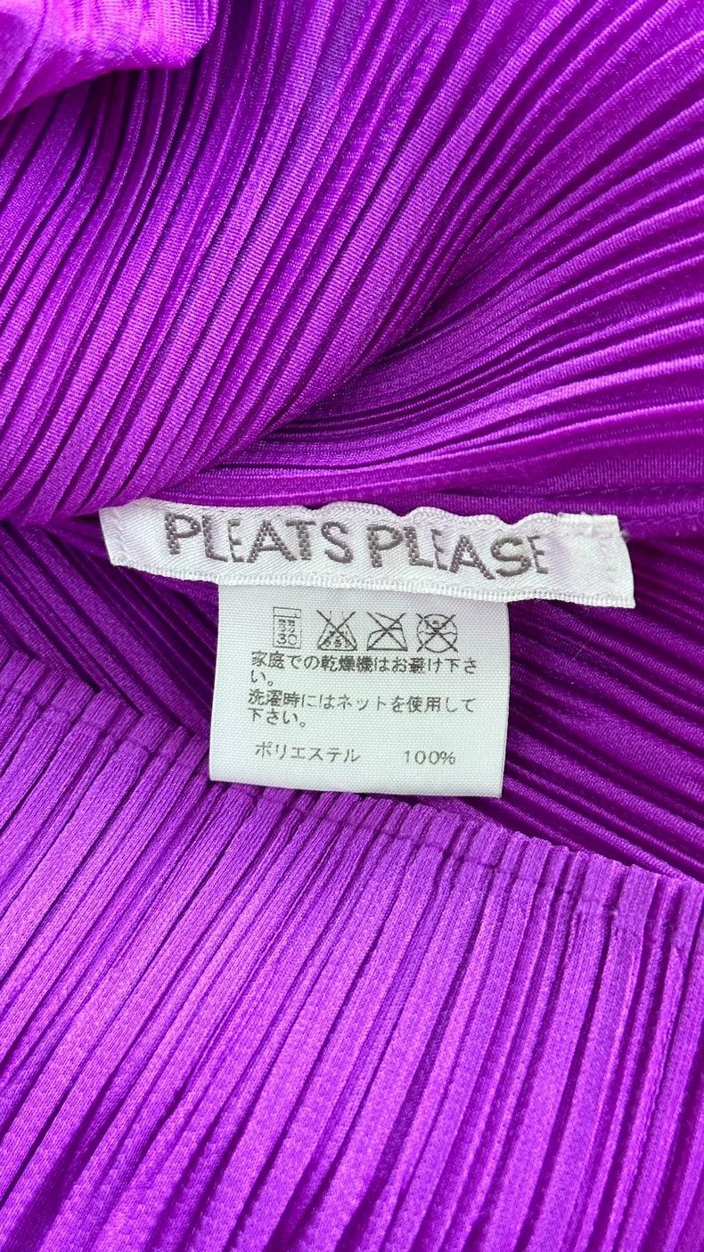 Issey Miyake Issey Miyake Violet pleated short-sleeved shirt Size L / US 10 / IT 46 - 5 Thumbnail