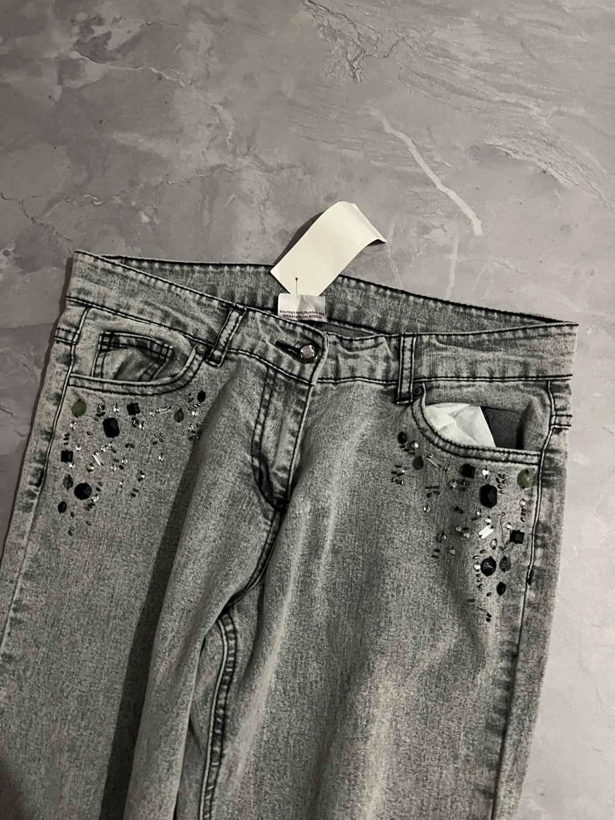 Japanese Brand Number Nine Style Skinny / Japanese Vibe / With Glitter Y2K Size US 30 / EU 46 - 4 Thumbnail