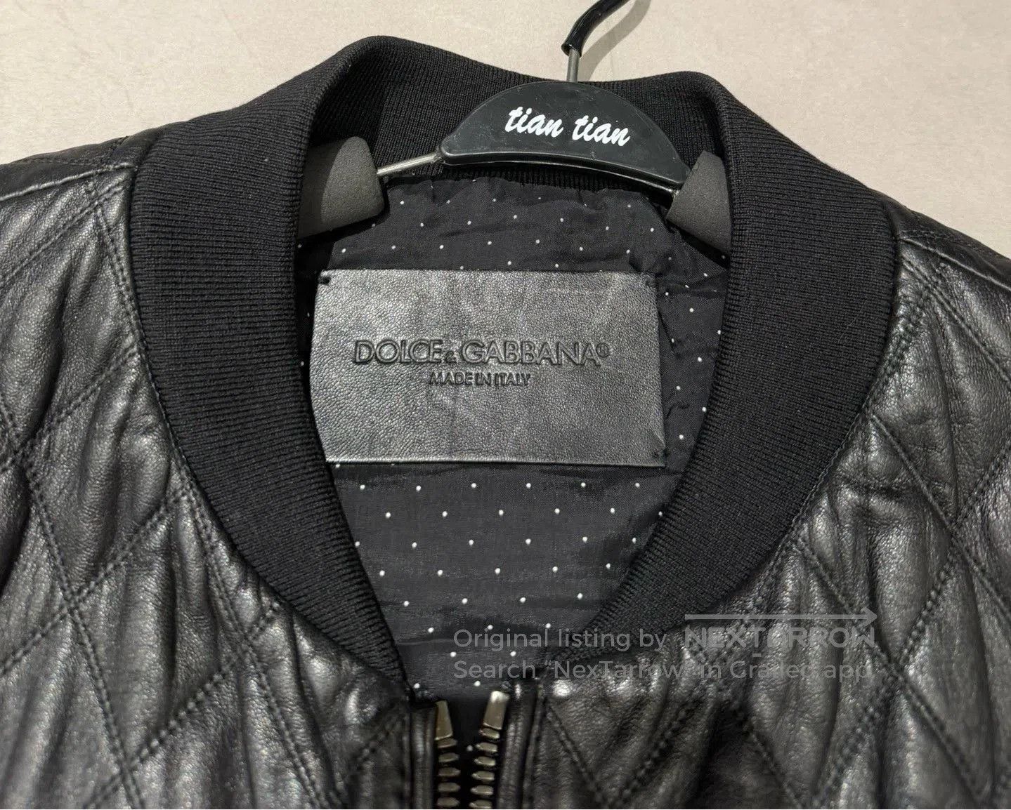 Dolce & Gabbana Dolce & Gabbana Lambskin Black Leather Jacket. Size US M / EU 48-50 / 2 - 2 Thumbnail