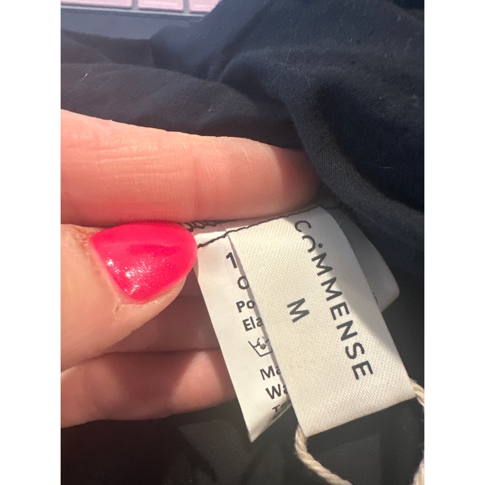 Other Commense Black Asymmetric One Shoulder Knotted Midi Dress Size M / US 6-8 / IT 42-44 - 7 Thumbnail