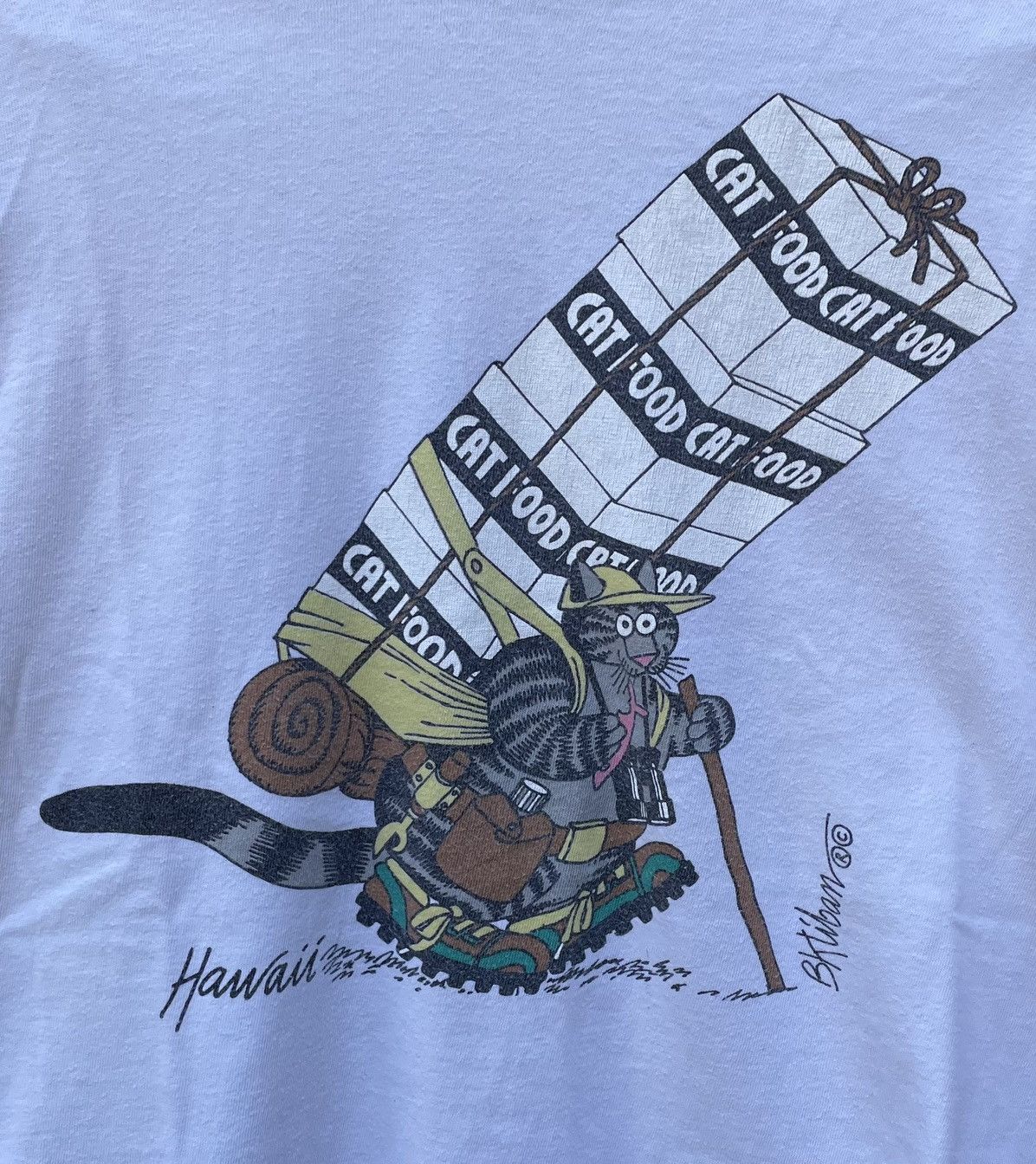 Other Vintage 90s Crazy Shirts Hawaii B Kilban Cat Hiking tshirt Size US M / EU 48-50 / 2 - 5 Thumbnail