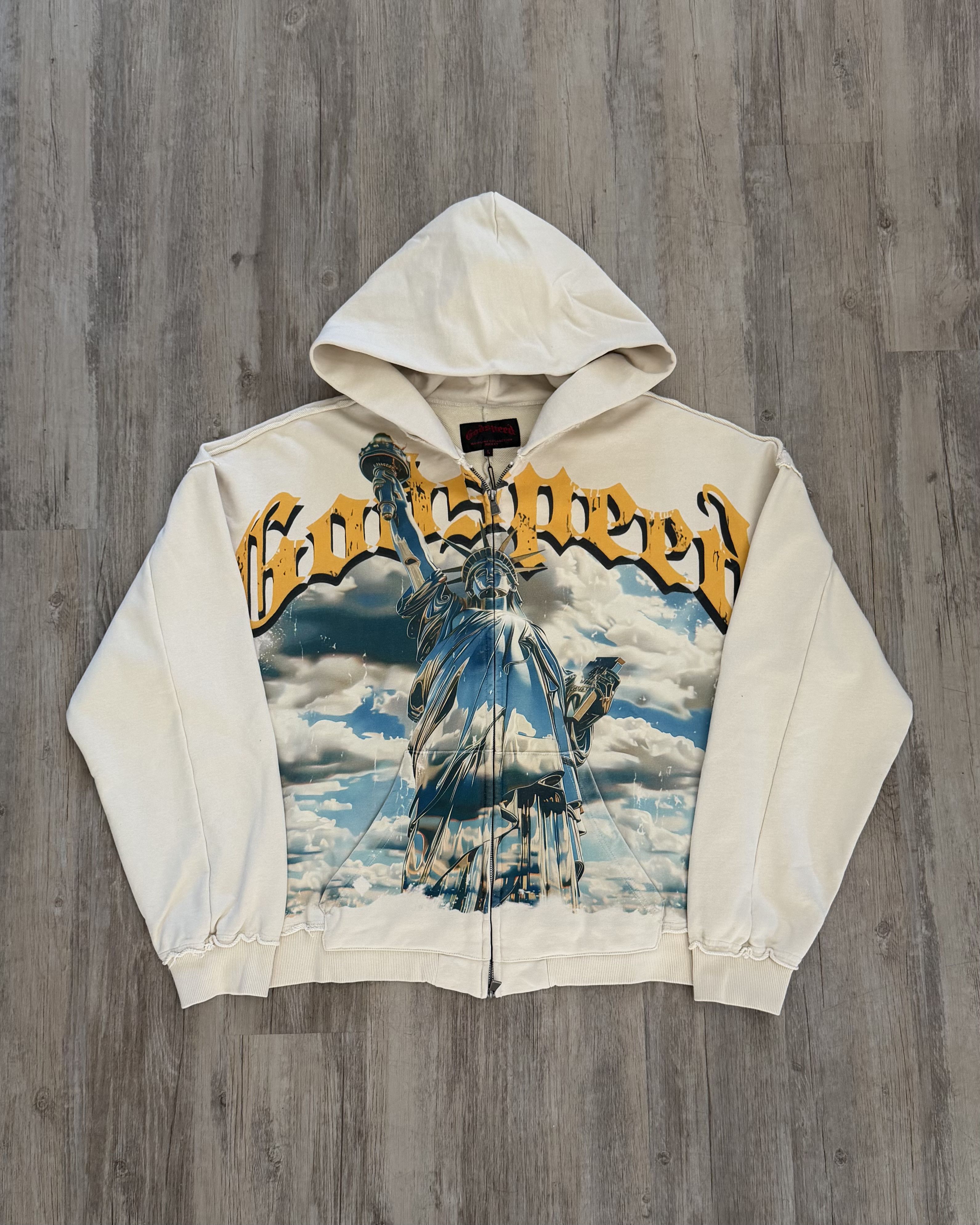 Godspeed Godspeed Chrome Liberty Zip Up Hoodie Size US XXL / EU 58 / 5 - 1 Thumbnail