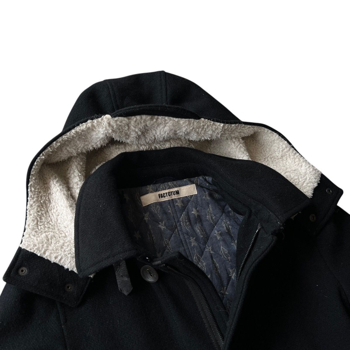 FACTOTUM 🔥 FACTOTUM HOODIE OVERCOAT ZIPPER Size US S / EU 44-46 / 1 - 9 Thumbnail