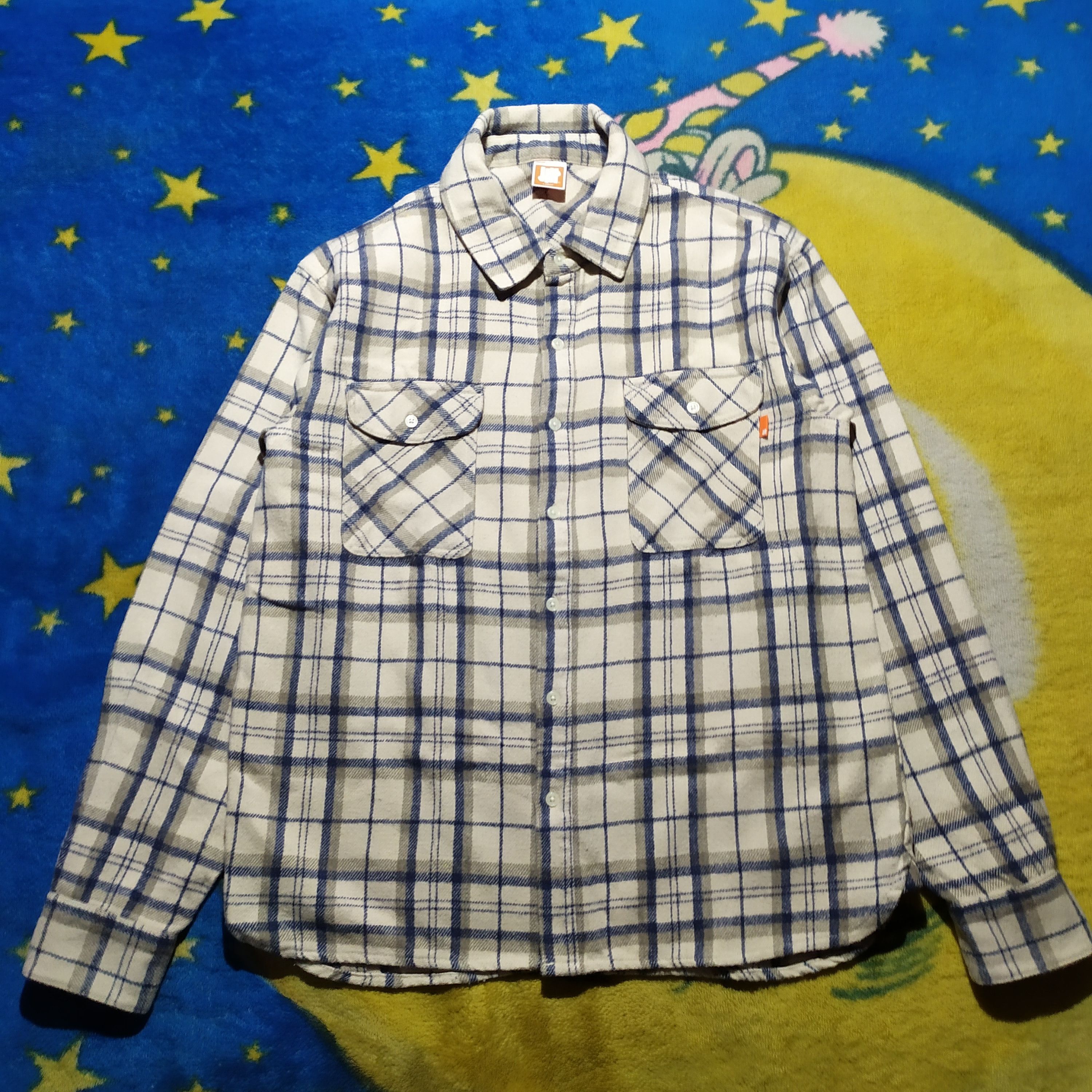 Undefeated UNDEFEATED FLANNEL SHIRT - JP20010 "White" Size US L / EU 52-54 / 3 - 1 Thumbnail