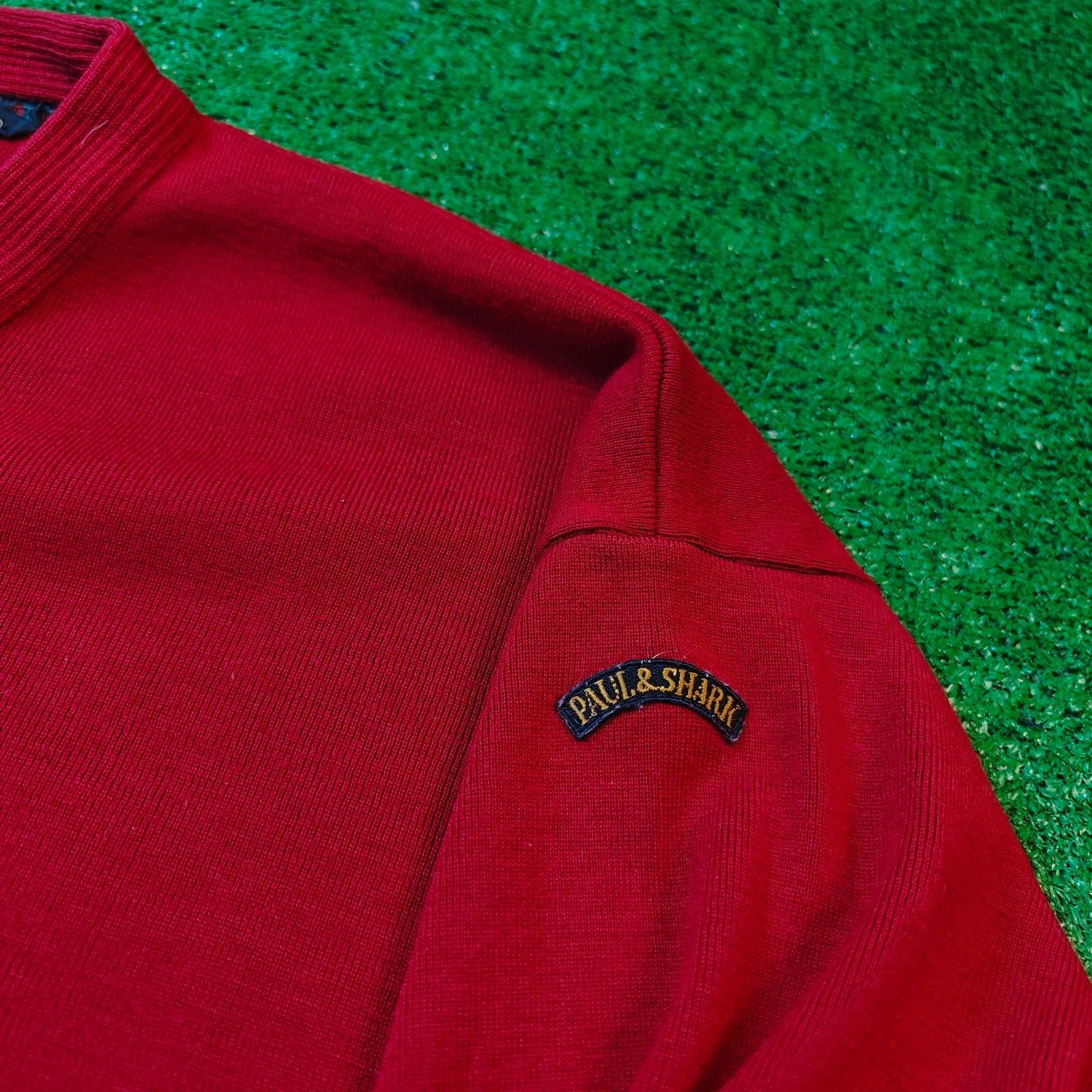 Paul & Shark Vintage Paul & Shark Sweater Mens XL wool Red pullover Size US XL / EU 56 / 4 - 4 Thumbnail