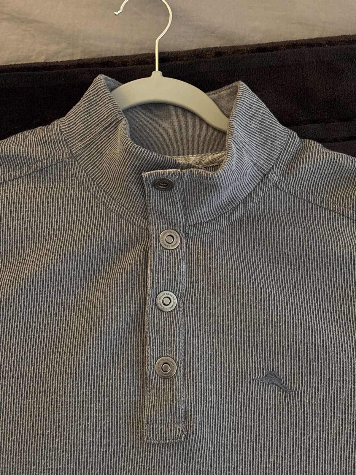 Tommy Bahama Tommy Bahama Button Mock Neck Pullover Sweater Size US M / EU 48-50 / 2 - 2 Thumbnail