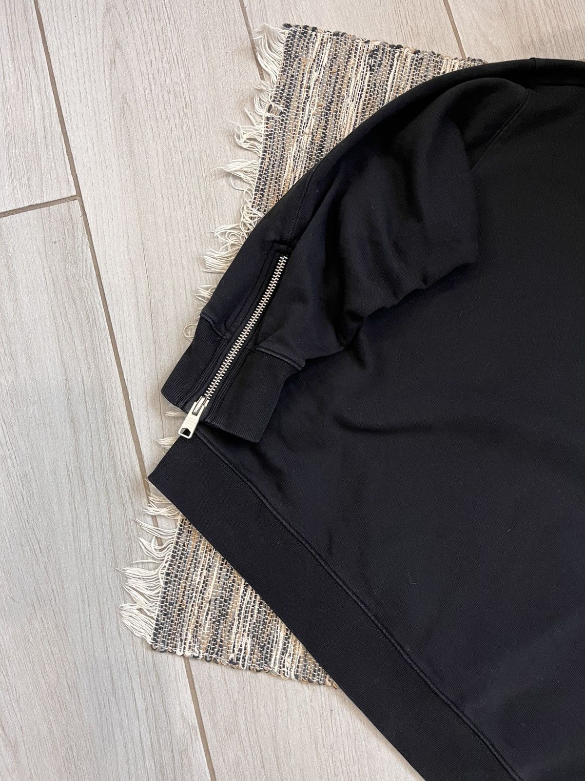 Allsaints × Designer Allsaints Sweatshirt Blank Black Crew neck Zipper Sleeve Size US M / EU 48-50 / 2 - 6 Thumbnail