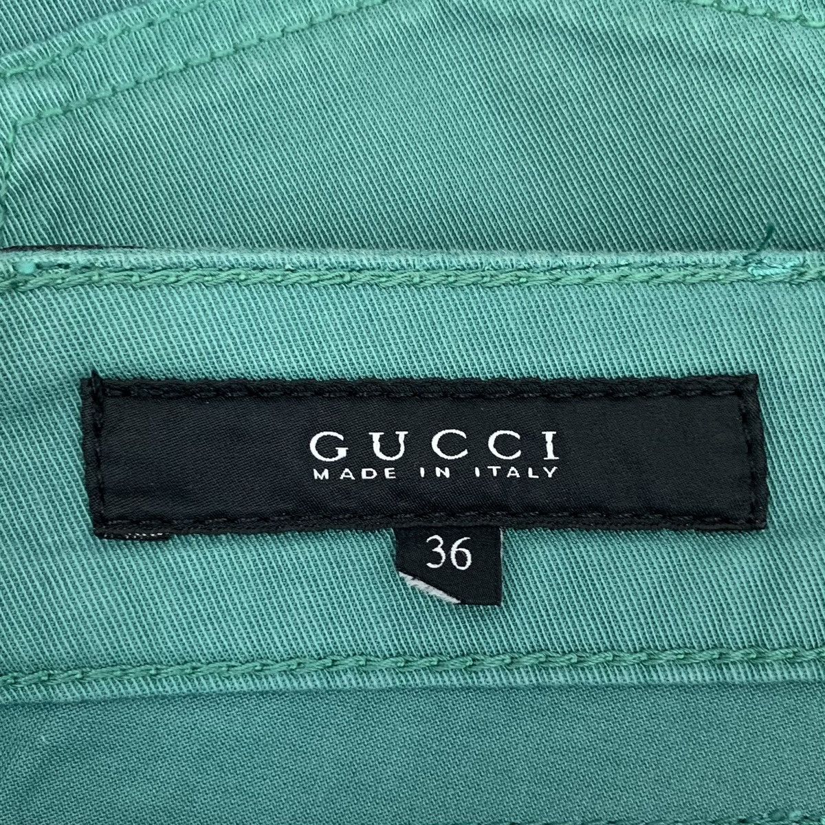 Gucci Gucci Lake Green Cotton Casual Pants K26WX Size 25" / US 0 / IT 36 - 7 Thumbnail