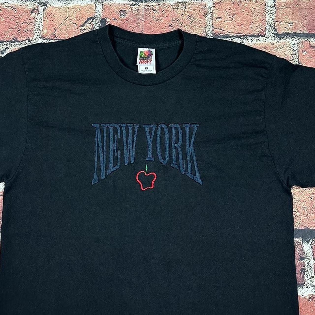 Vintage Vintage 90s New York City Big Apple Embroidered T Shirt NYC Size US L / EU 52-54 / 3 - 2 Thumbnail