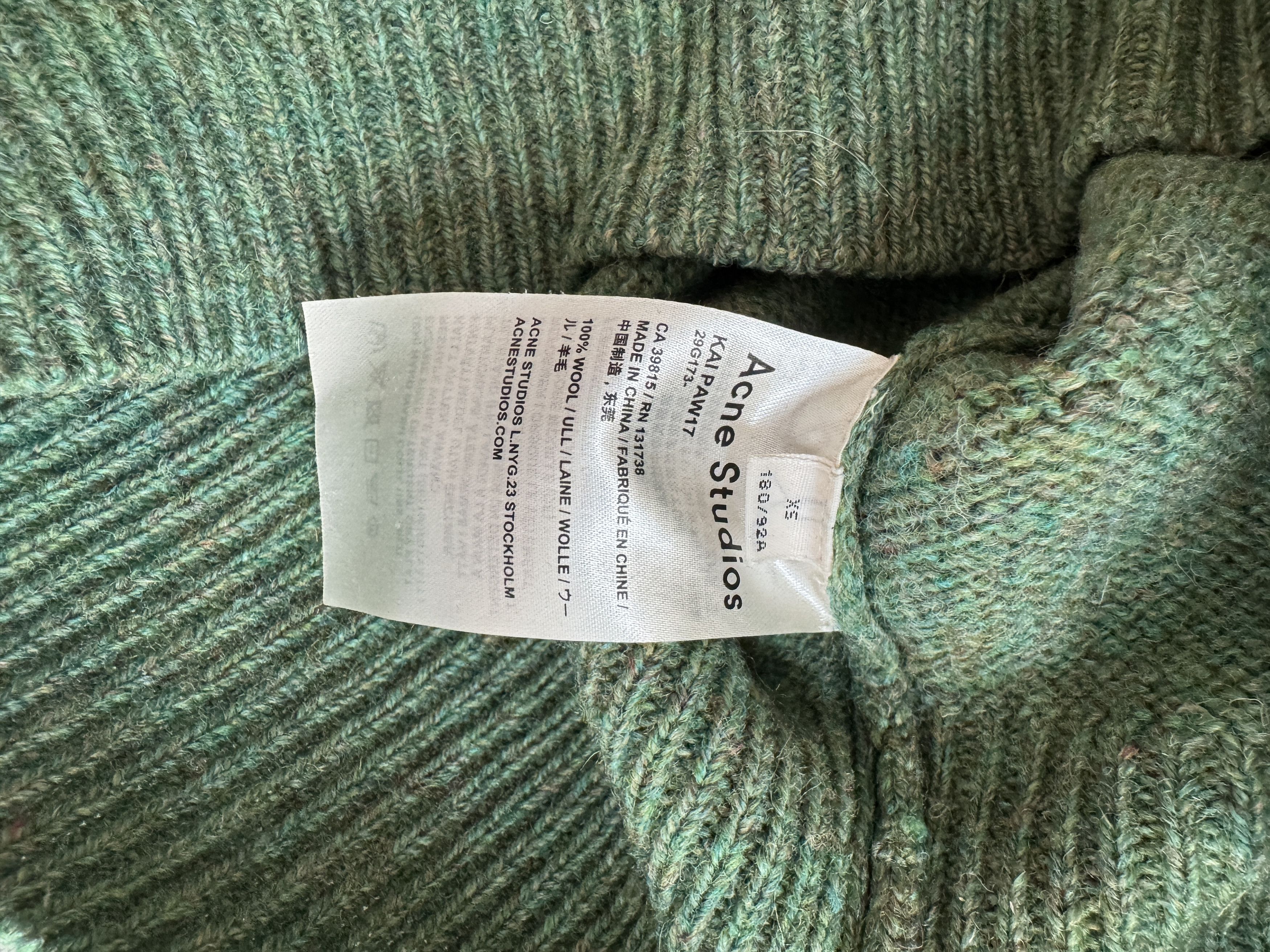Acne Studios KAI PAW17 Wool Sweater Size US S / EU 44-46 / 1 - 3 Thumbnail