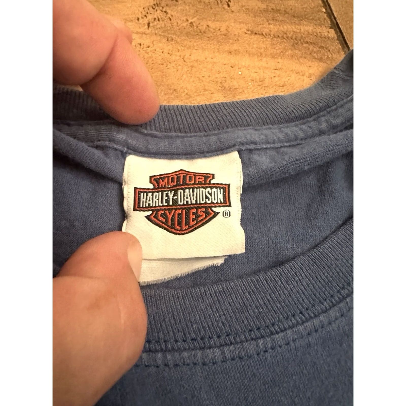 Harley Davidson VINTAGE 2014 Harley-Davidson Legends Can’t Stand Still Sacramento, Ca T-Shirt XL Blue Cat Men Casual Shirt Mens XL Size US XL / EU 56 / 4 - 4 Thumbnail