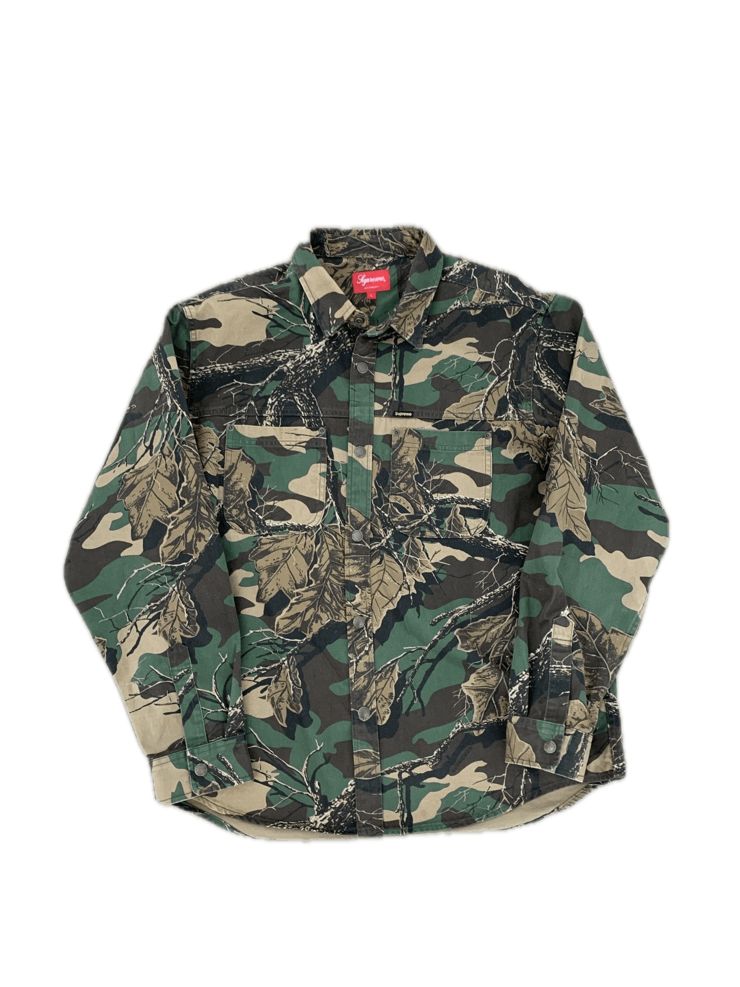 Supreme Supreme Camo Snap Shirt L Size US L / EU 52-54 / 3 - 1 Thumbnail