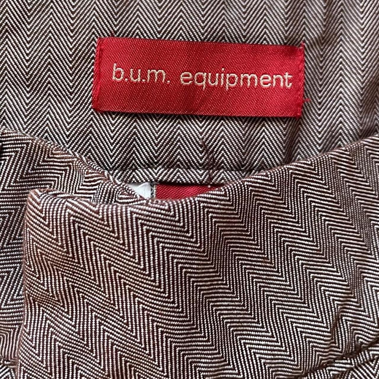 B.U.M Equipment Y2K Brown Pin Stripe Pants Size 27" / US 4 / IT 40 - 3 Thumbnail