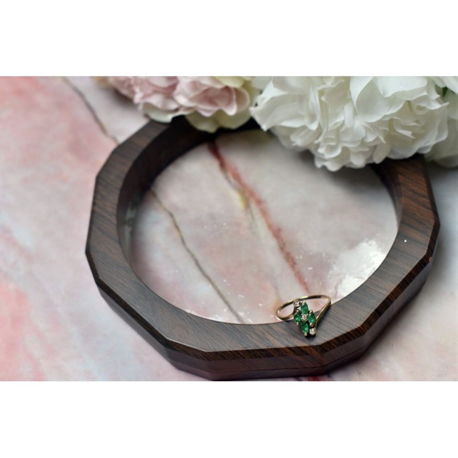 Anonymous Club 10K YELLOW GOLD EMERALD & DIAMONDS RING SIZE 6.75 Size ONE SIZE - 5 Thumbnail