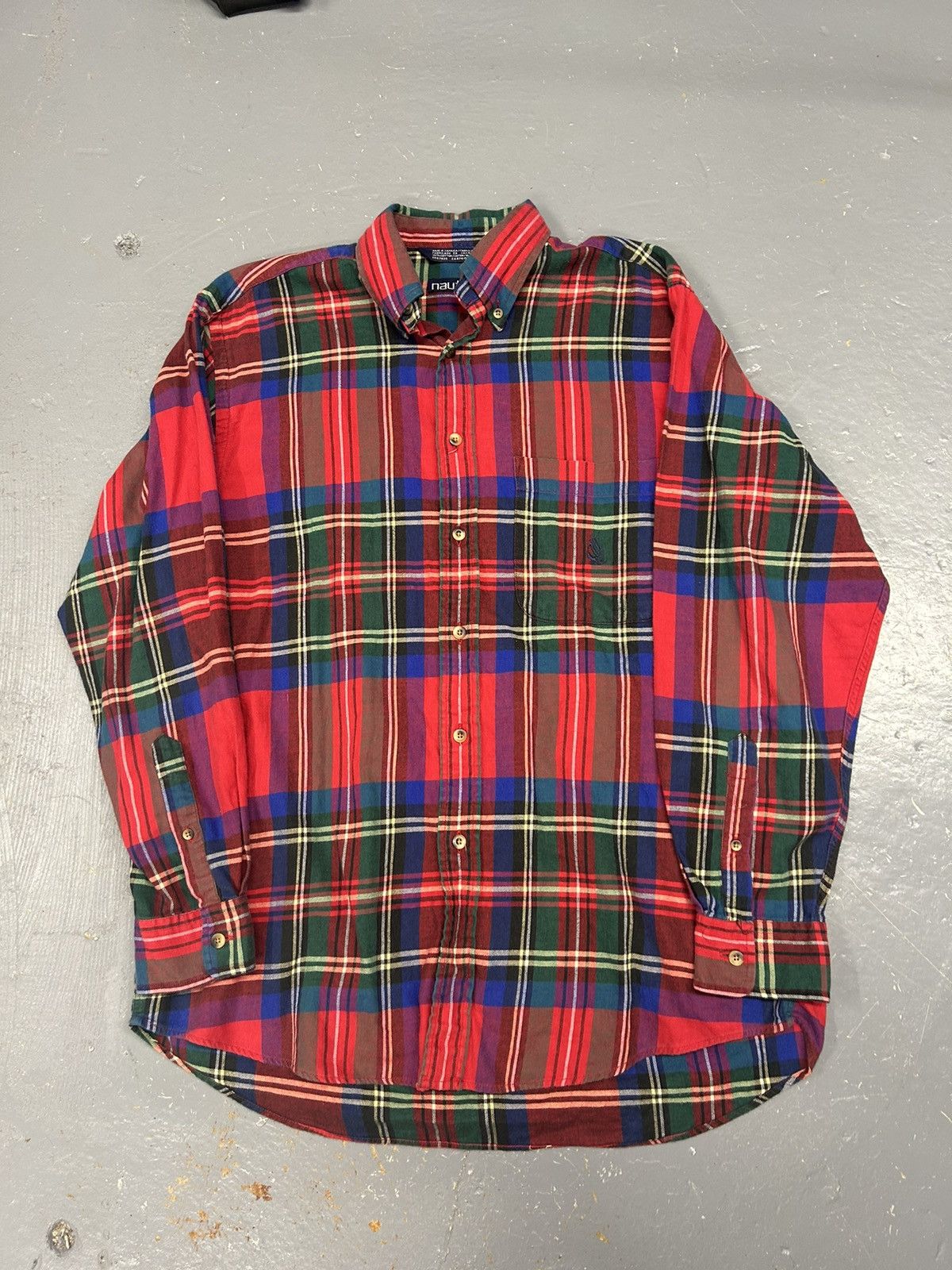 Flannel × Nautica × Vintage Crazy Vintage Essential Nautica Button Up Flannel Shirt Y2K Size US L / EU 52-54 / 3 - 1 Thumbnail