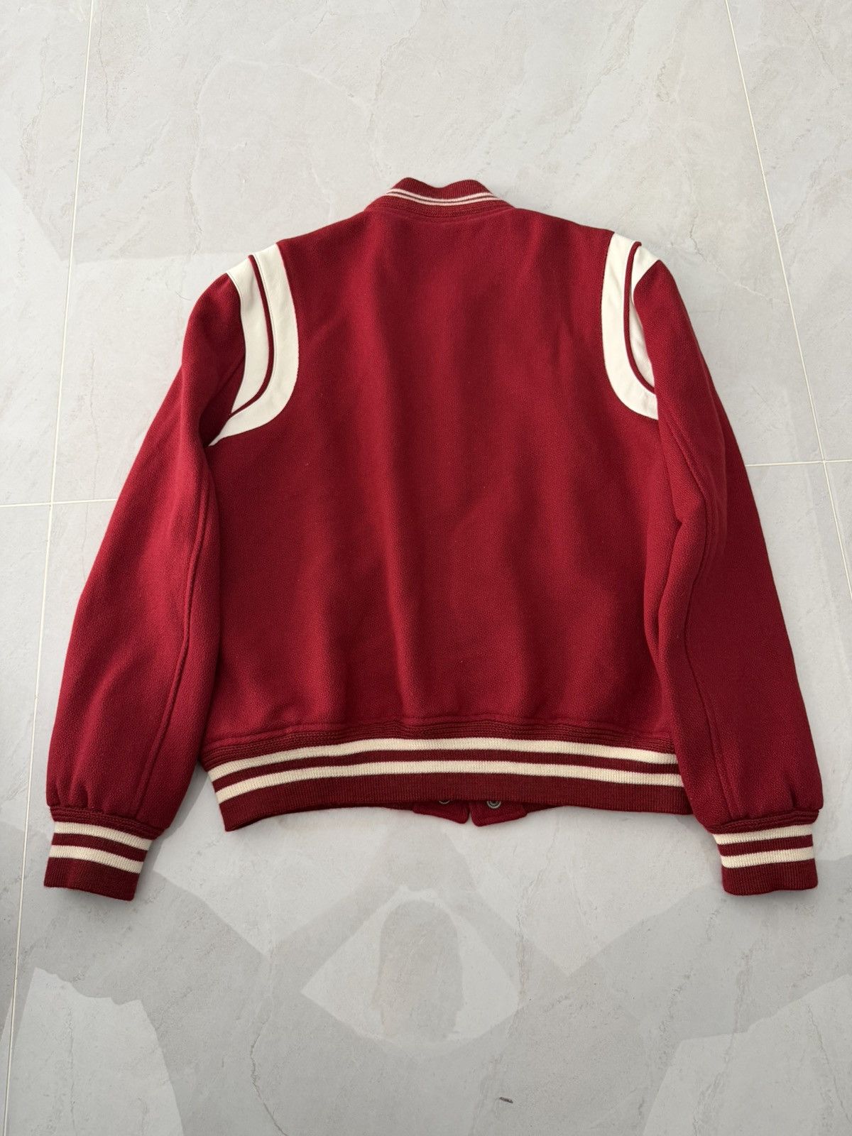 Saint Laurent Paris Saint Laurent Paris Teddy Rare Red 🩸 Jacket Sz. 52 Size US L / EU 52-54 / 3 - 4 Thumbnail
