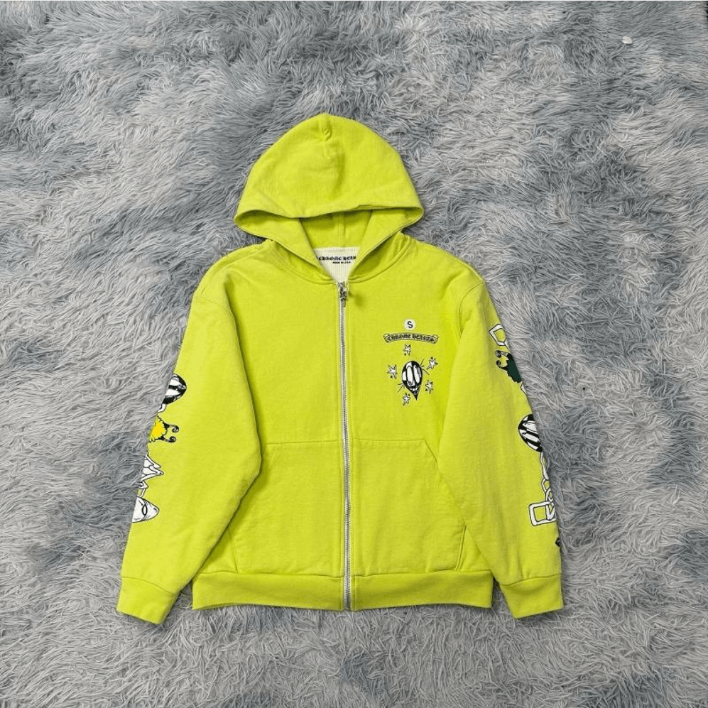 Chrome Hearts RARE Chrome Hearts Darlin Matty Boy T Bar Logo Zip