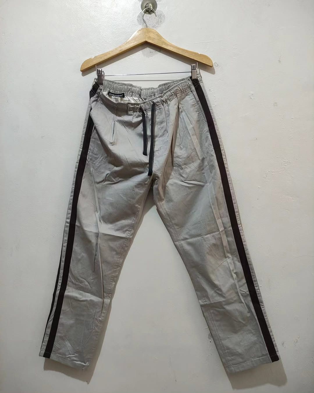 Dolce & Gabbana Dolce & Gabbana Sporty side-stripe wide stretch pants Size US 32 / EU 48 - 1 Thumbnail