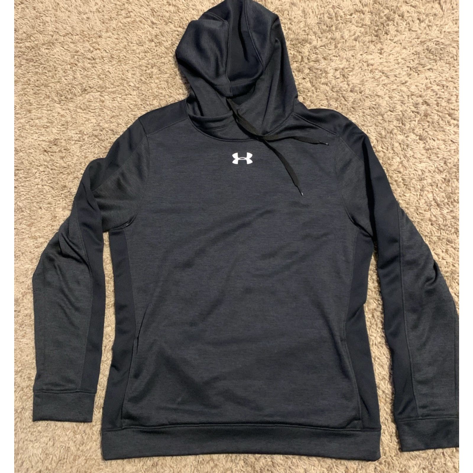 Under Armour Under Armour Hoodie Pullover Long Sleeve Black XS-XL Regular Size M L/S Cold Gear Fleece Pocket Logo Size M / US 6-8 / IT 42-44 - 2 Thumbnail