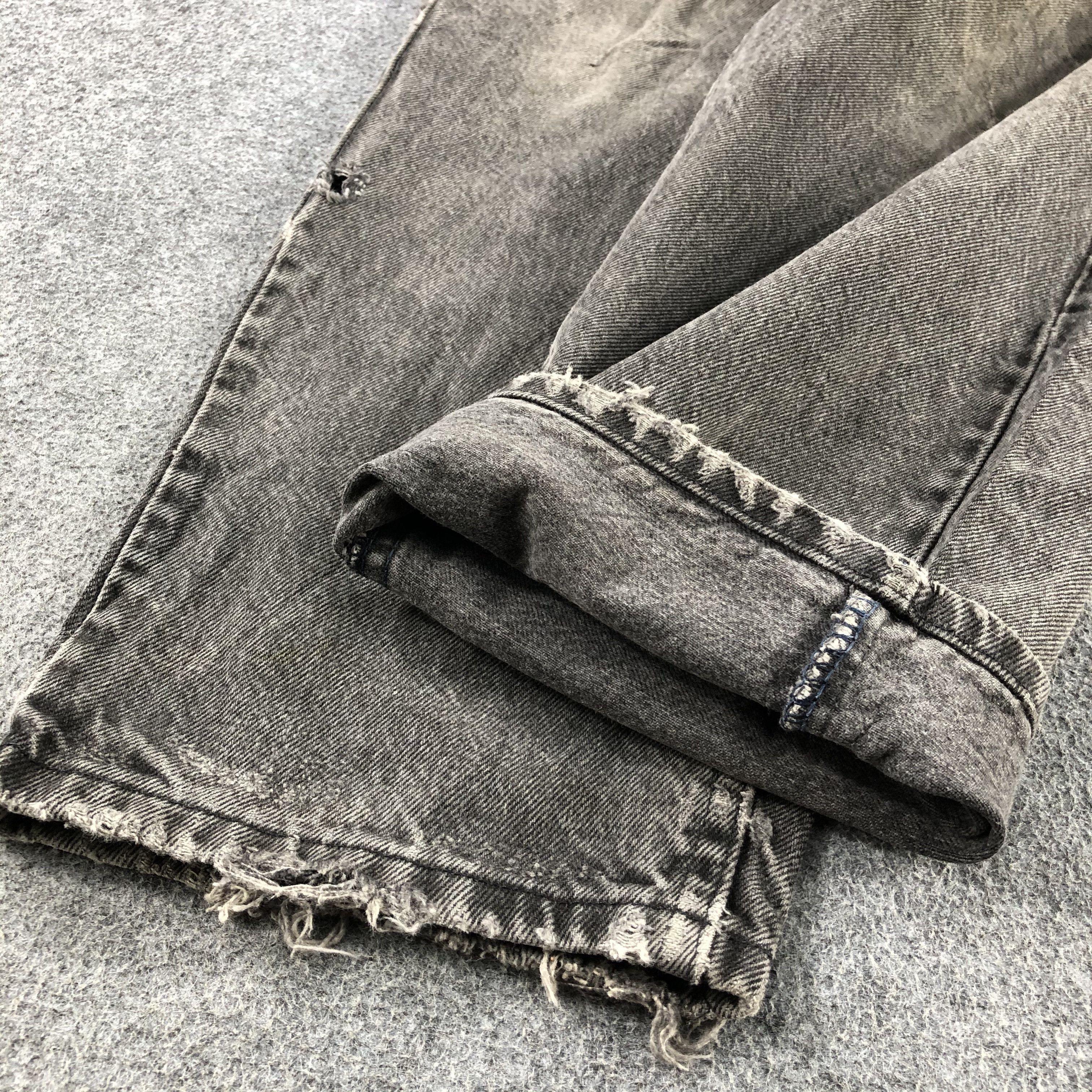 Lee Vintage Faded Blak Lee Jeans-J2271 Size US 35 - 7 Thumbnail