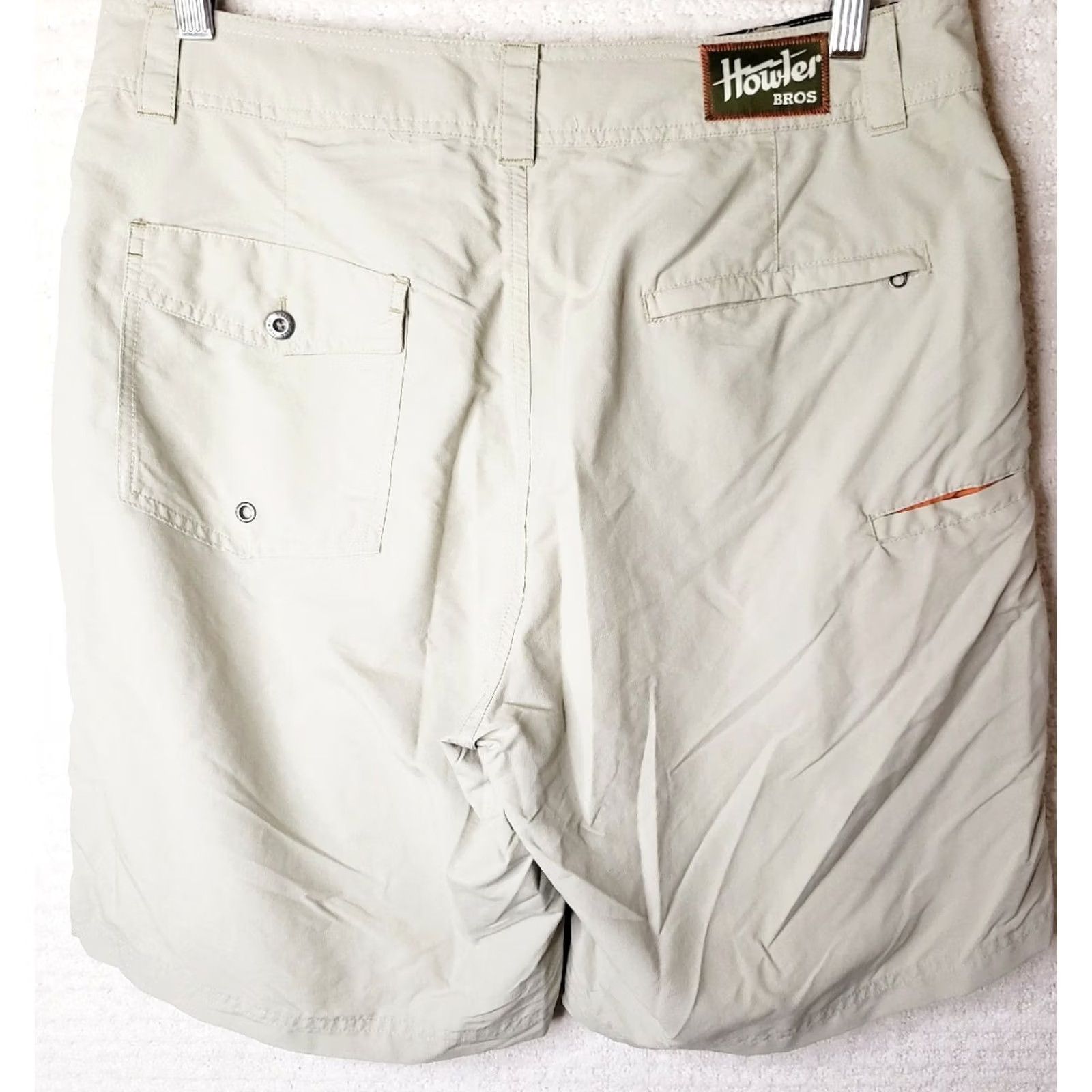 Howler Brothers Howler Brothers Hybrid Ripstop Nylon Shorts Beige 33W 10L Men Regular Beige Size US 33 - 7 Thumbnail