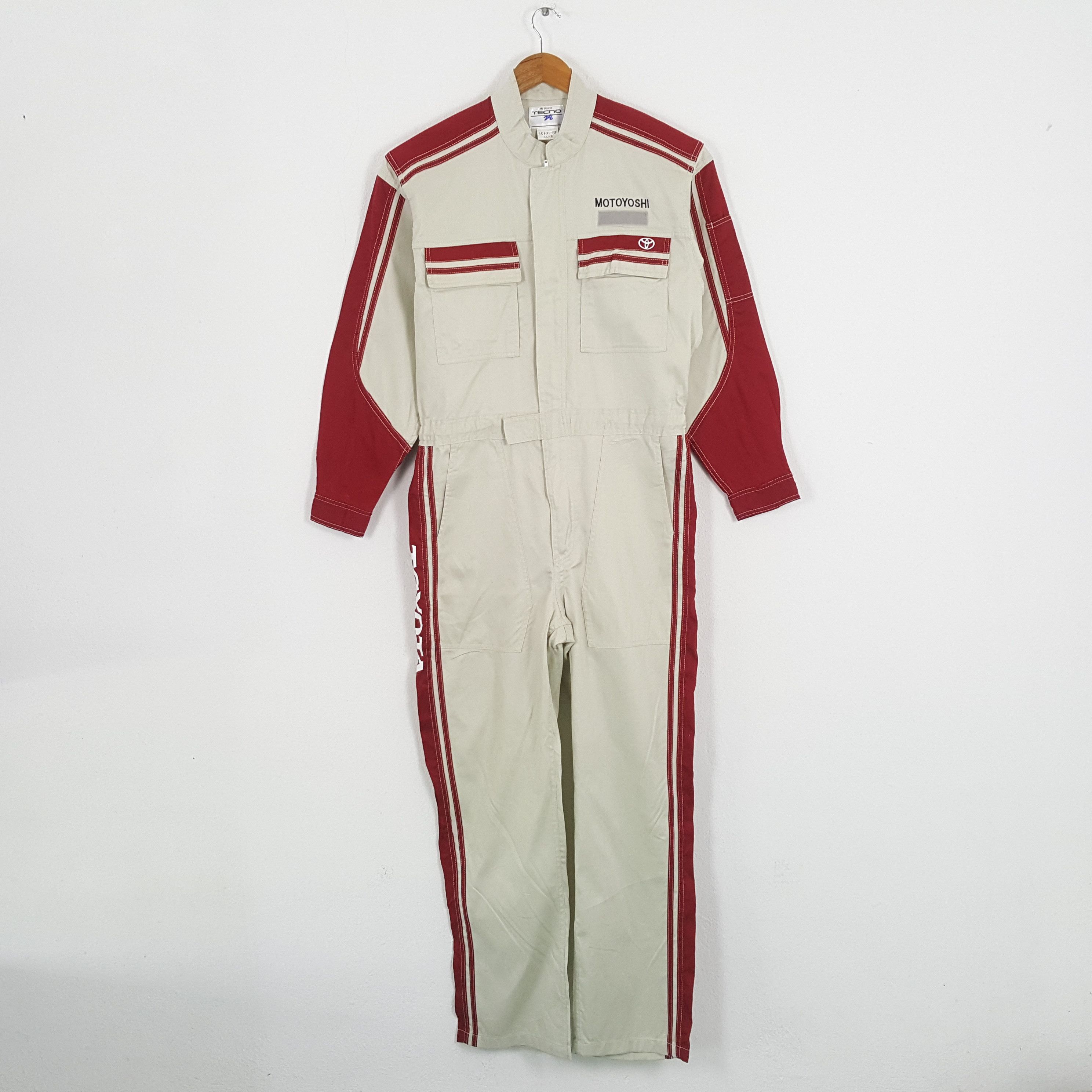 Japanese Brand × Vintage Vintage TOYOTA TECNO Japanese Racing Teams Coverall Jacket Size US M / EU 48-50 / 2 - 4 Thumbnail