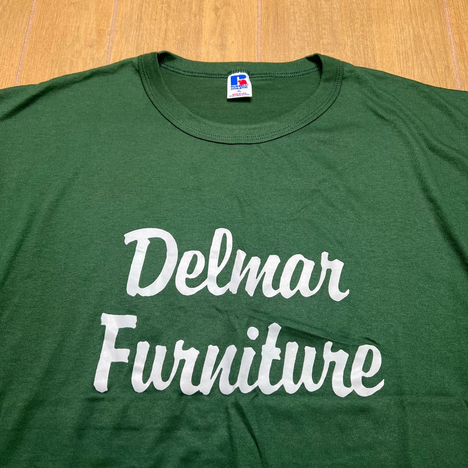 Russell Athletic Vintage Russell Athletic Delmar Furniture T Shirt USA XL Size US XL / EU 56 / 4 - 3 Thumbnail