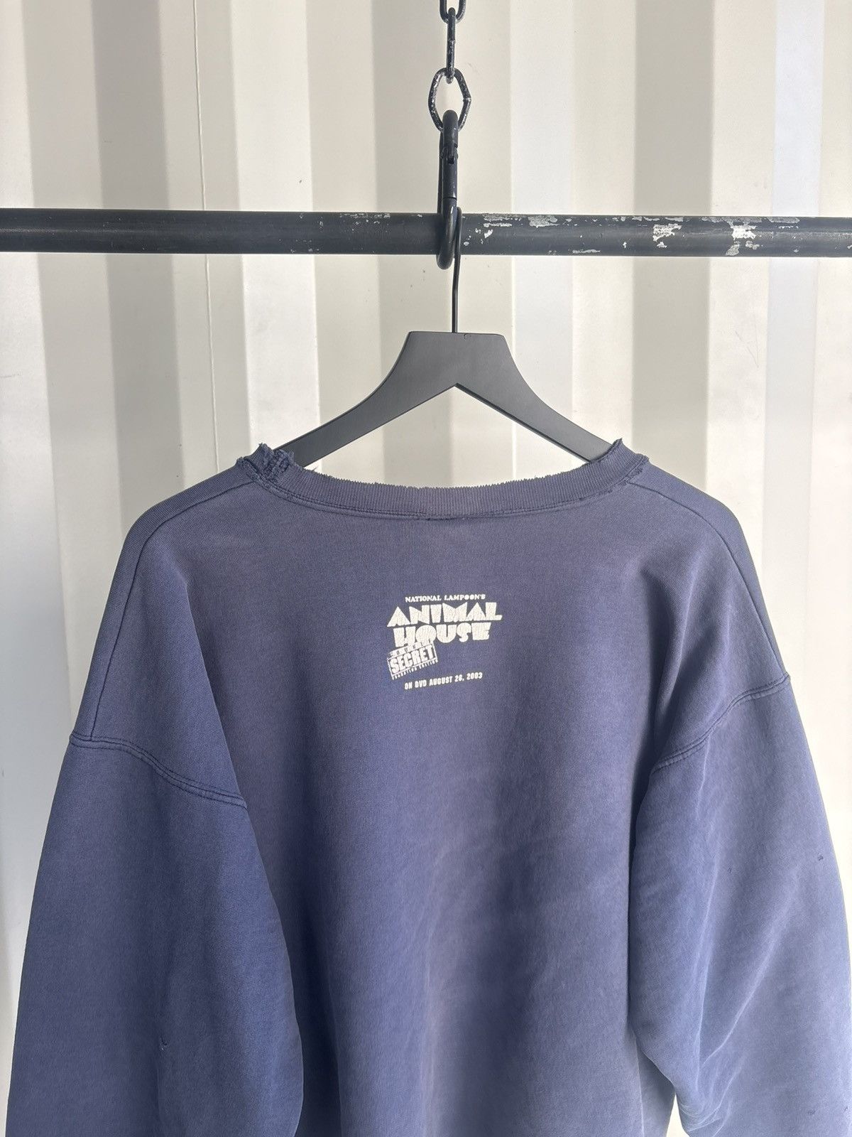 Vintage Vintage College Sweatshirt Boxy Distress Faded Thrash Grunge Size US XL / EU 56 / 4 - 7 Thumbnail