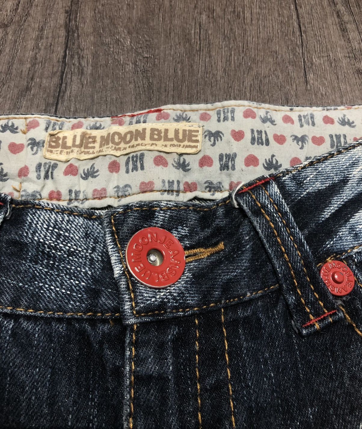 Blue Blue Japan × Japanese Brand × Vintage VINTAGE BLUE MOON BLUE SURF JEANS UNISEX DESIGN Size US 31 - 17 Thumbnail