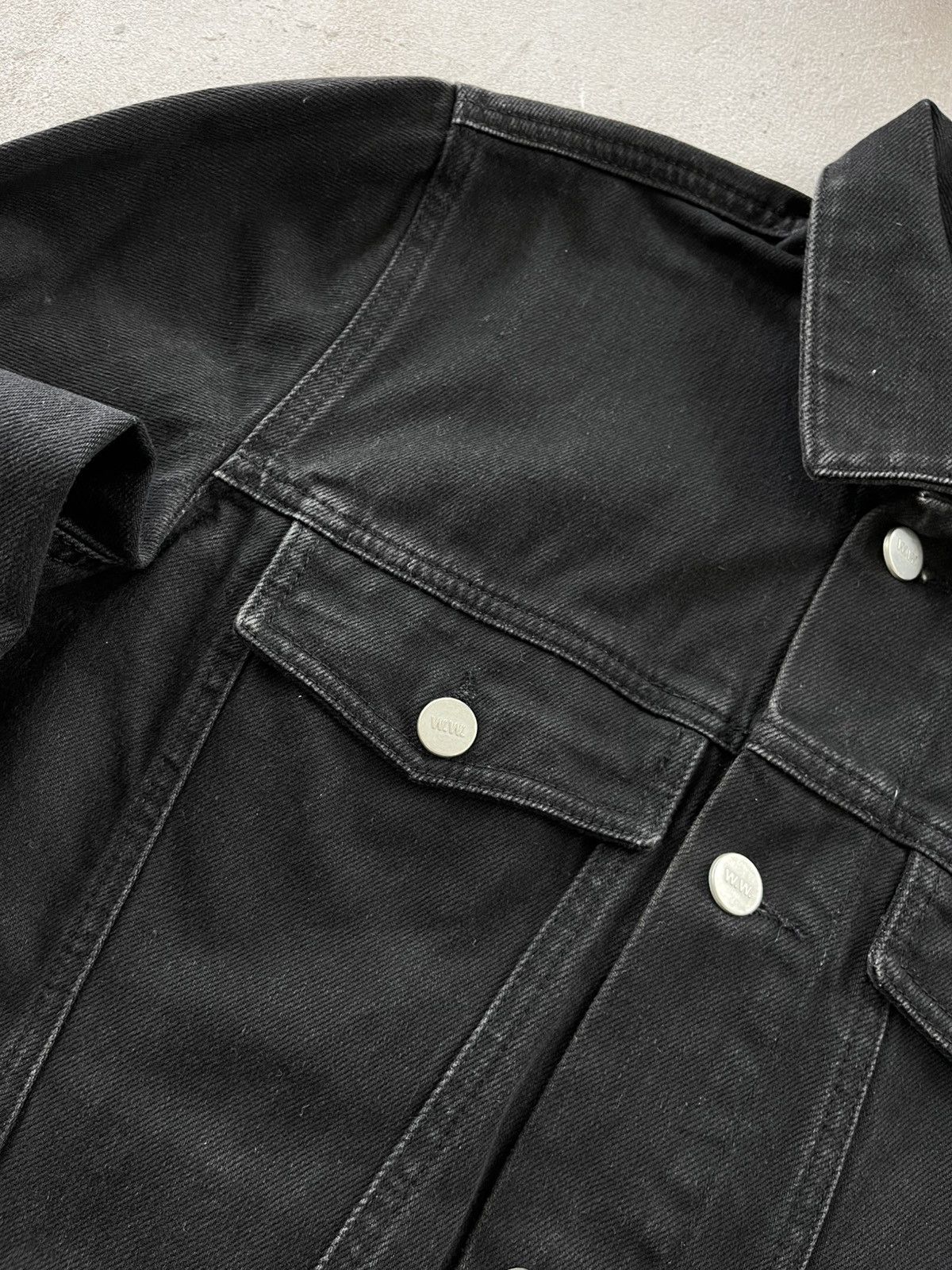 Wood Wood Vintage rare Wood Wood Black Denim Jacket Avantgarde Y2K Size US M / EU 48-50 / 2 - 7 Thumbnail