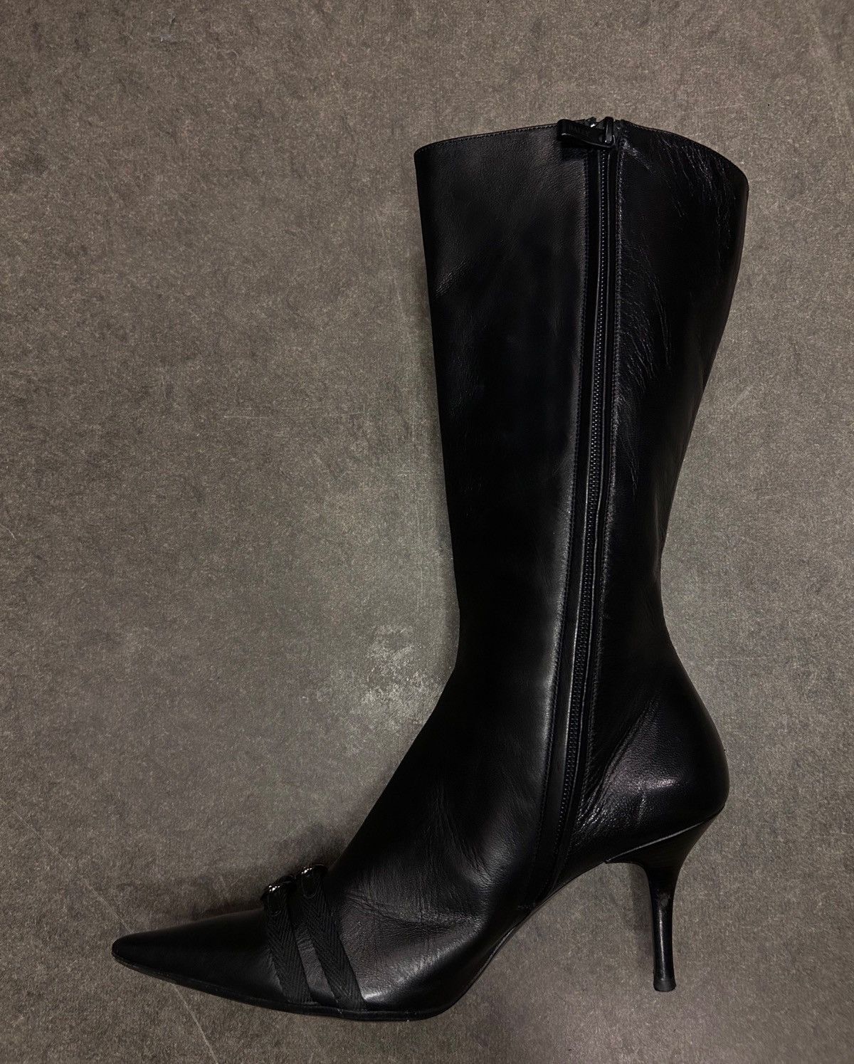 Bally Y2K pointy black boots Size US 7.5 / IT 37.5 - 2 Thumbnail