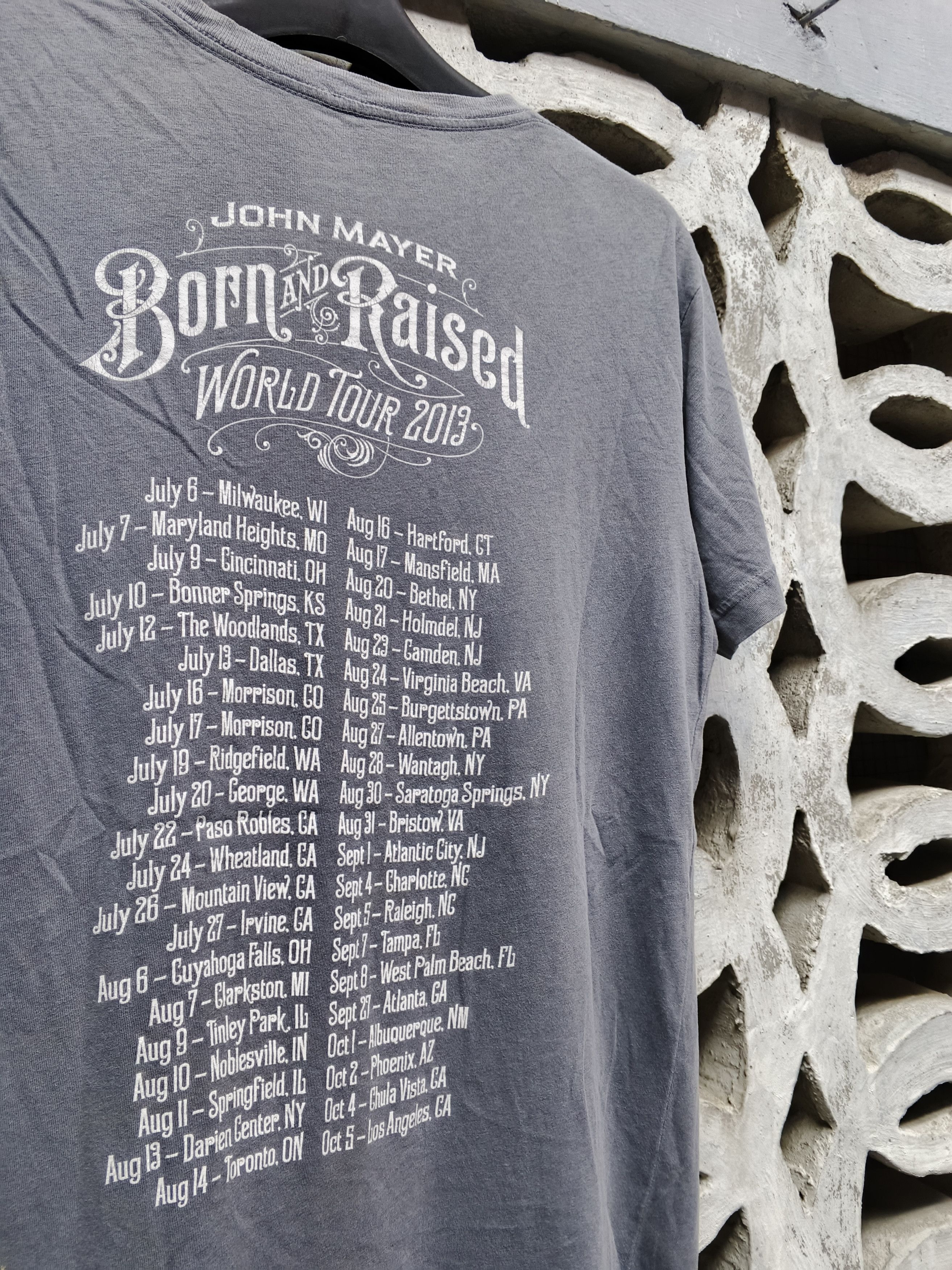Band Tees × John Mayer John Mayer tour 2013 Size US S / EU 44-46 / 1 - 1 Thumbnail