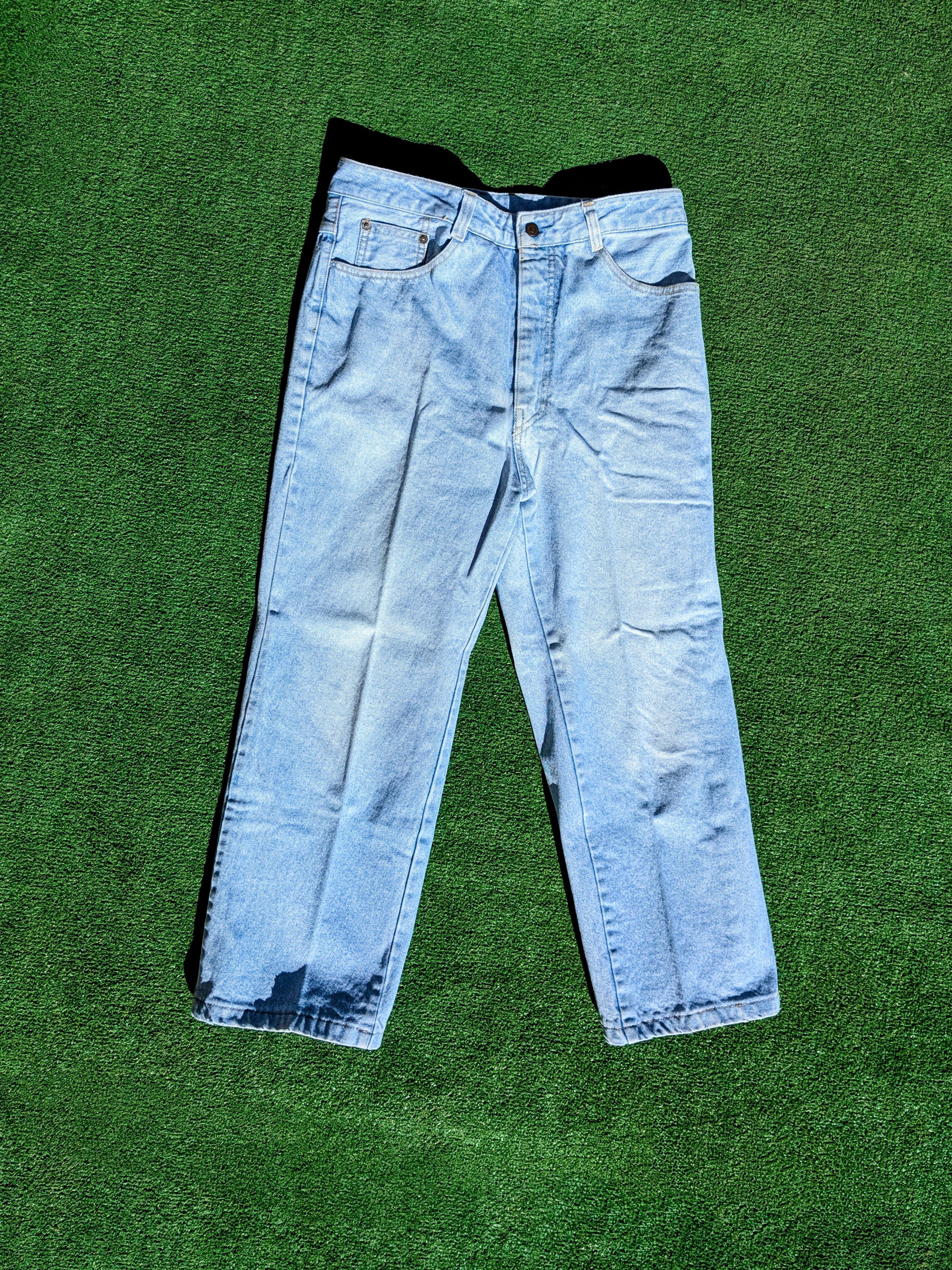 Vintage VTG 1990s High Waist Canoe Canton 5-Pocket 34/28 Denim Jeans Size 34" / US 12 / IT 48 - 2 Thumbnail
