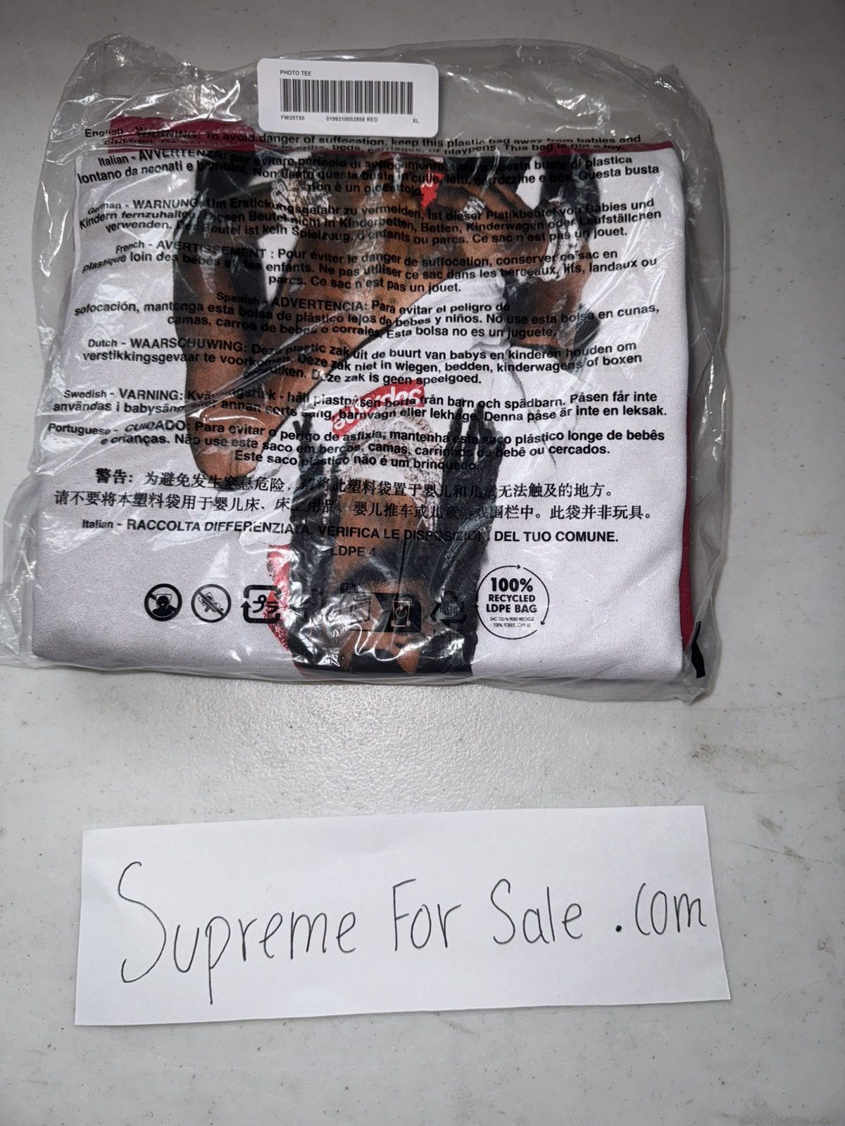 Supreme Supreme Playboi Carti Tee Size US XL / EU 56 / 4 - 2 Thumbnail