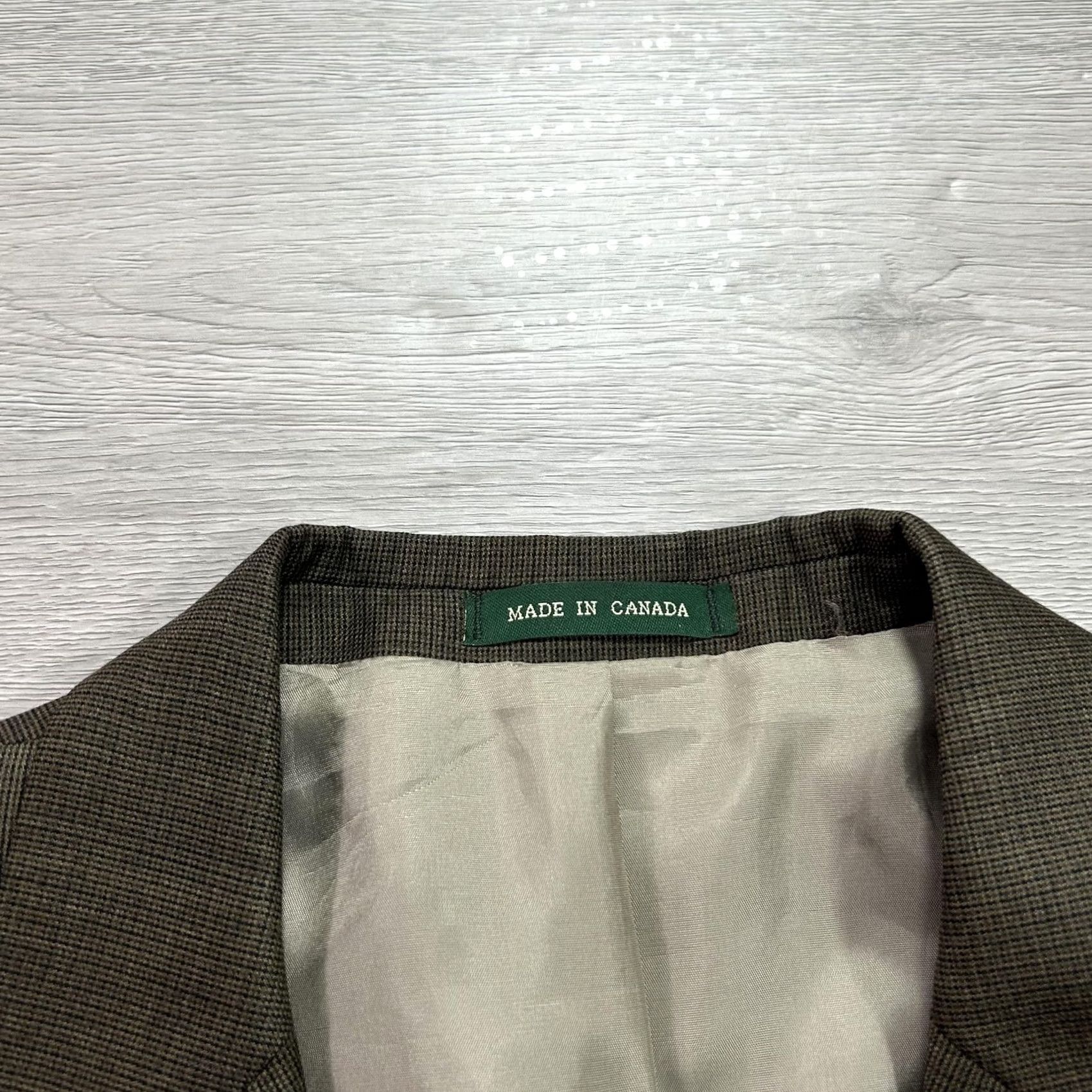 Ralph Lauren Lauren Ralph Lauren Suit Mens 48 Wool Cashmere Brown Check 2 Piece Jacket Trousers Business Formal Wedding Mens Size 48R - 7 Thumbnail
