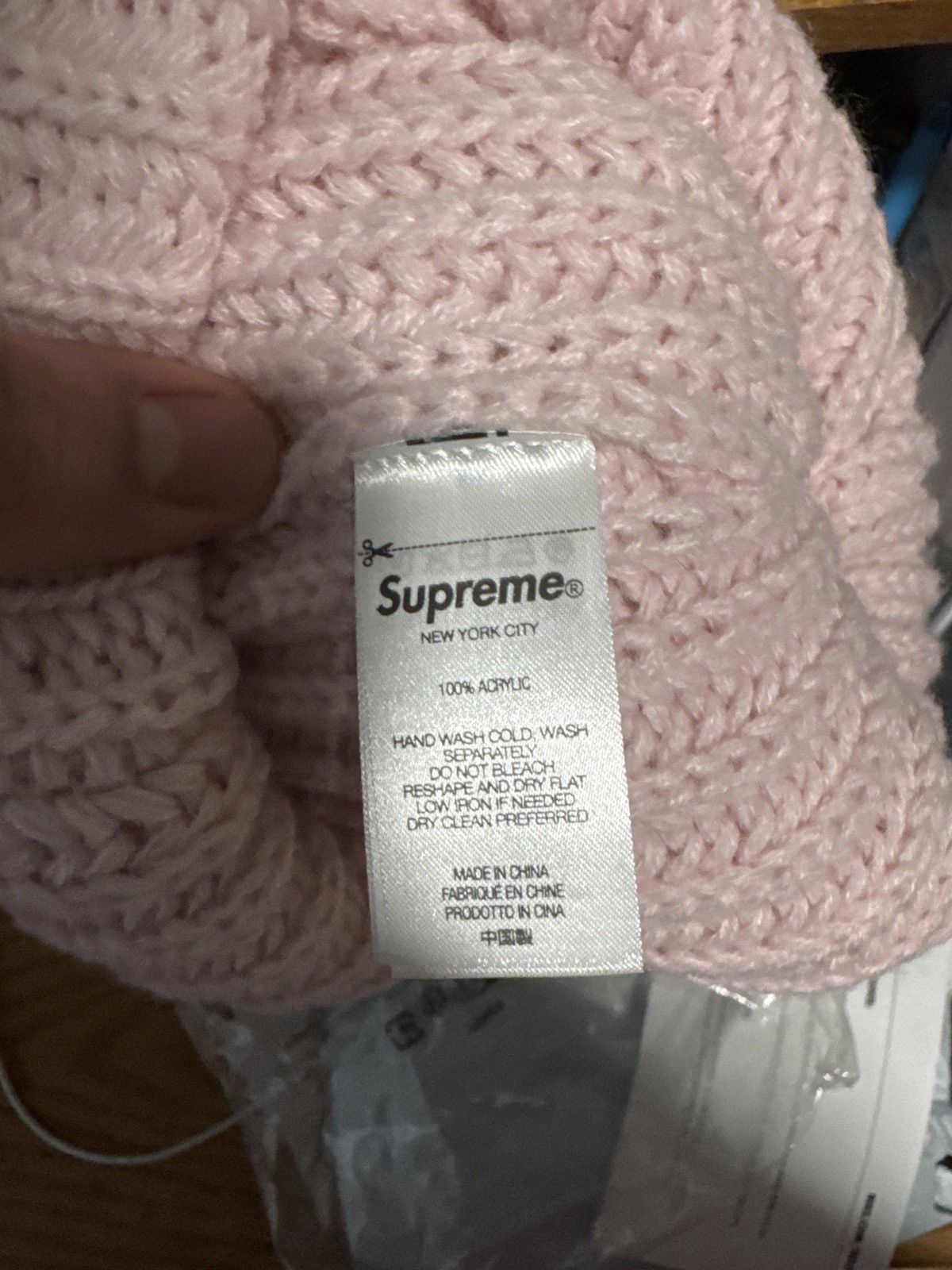 Supreme Supreme Classic Logo Chunky Ribbed Beanie Size ONE SIZE - 3 Thumbnail