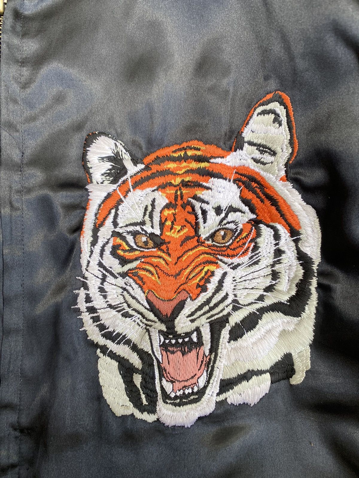 Japanese Brand 1980s Archive K. Yoshihiro Sukajan Jacket- “ Tiger” Size US L / EU 52-54 / 3 - 7 Thumbnail