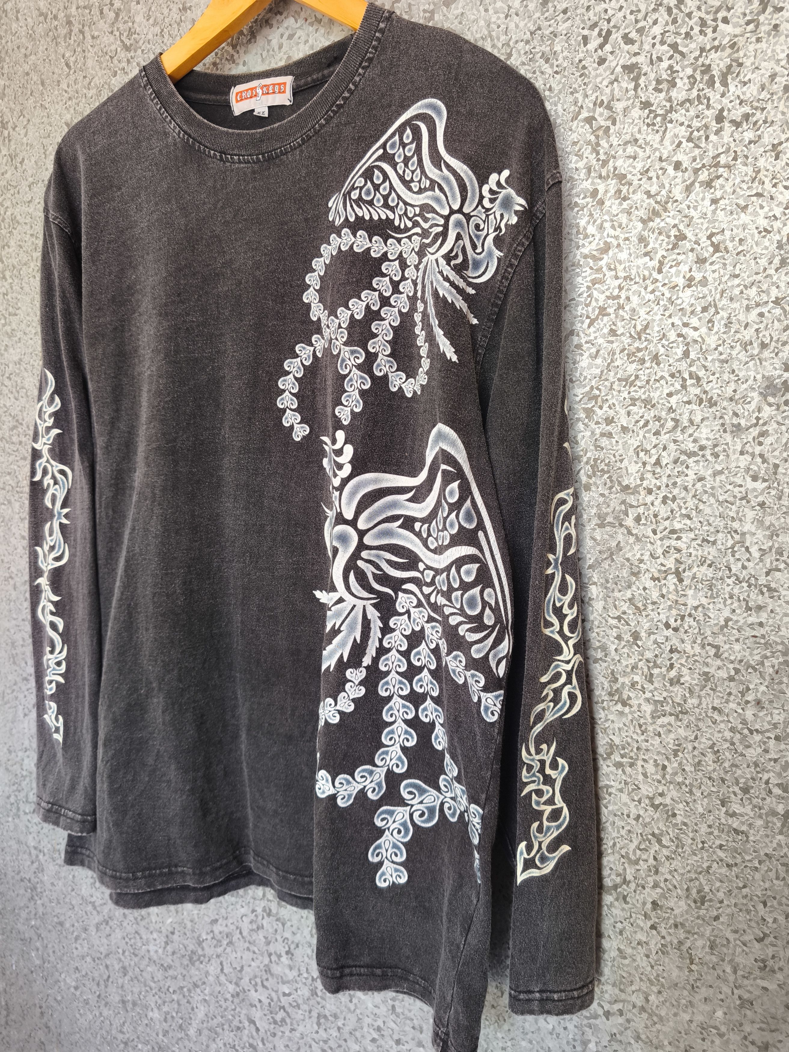 If Six Was Nine 🔥 Vintage Cross Keys t shirt LGB long sleeve sun faded Size US L / EU 52-54 / 3 - 4 Thumbnail