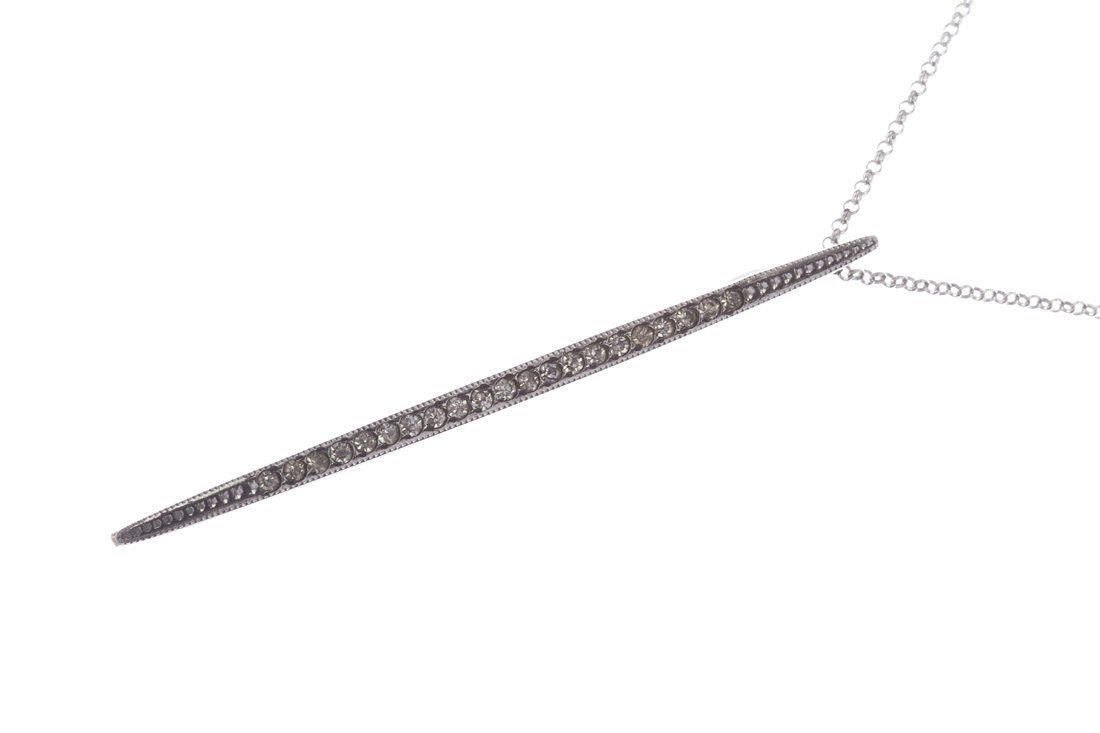 Handmade Alberto Juan Sterling Silver Bar Pin Pendant Necklace Size ONE SIZE - 1 Thumbnail
