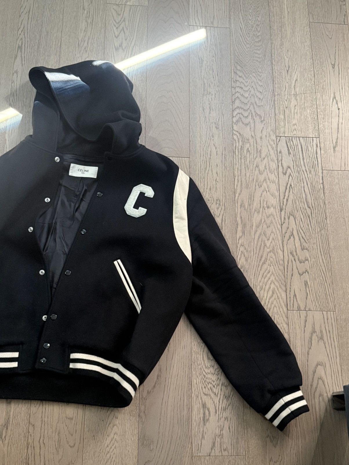Celine CELINE Hooded Teddy Jacket Size US L / EU 52-54 / 3 - 12 Thumbnail