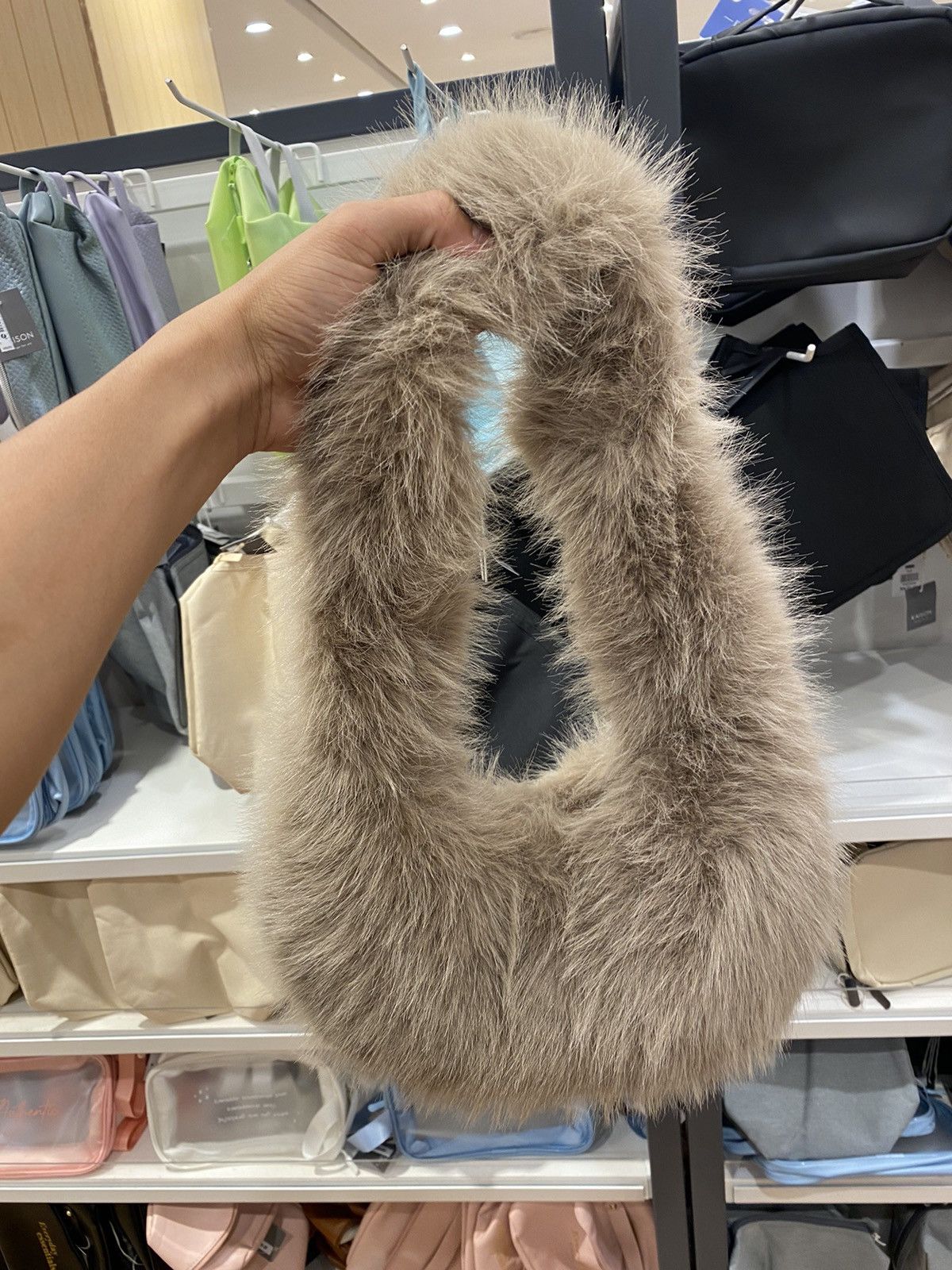 Designer Japan Mink Fur Mini Handback Lgb Punk Grunge Size ONE SIZE - 4 Thumbnail