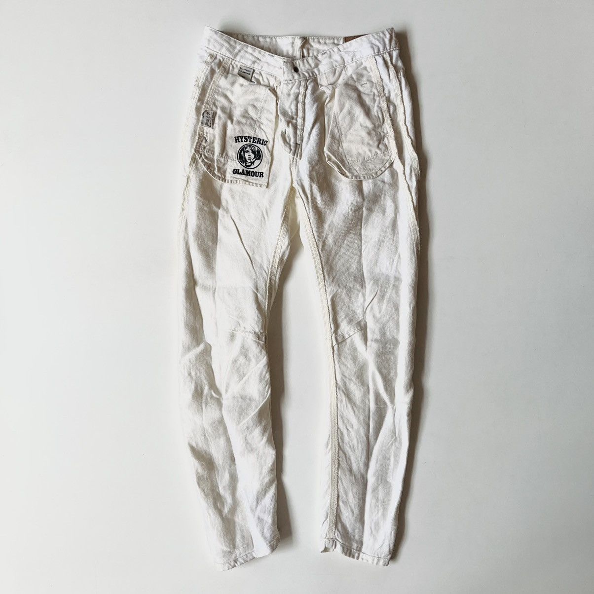 Hysteric Glamour Vinatage Hysteric Glamour White Denim Pants Size US 27 - 1 Thumbnail