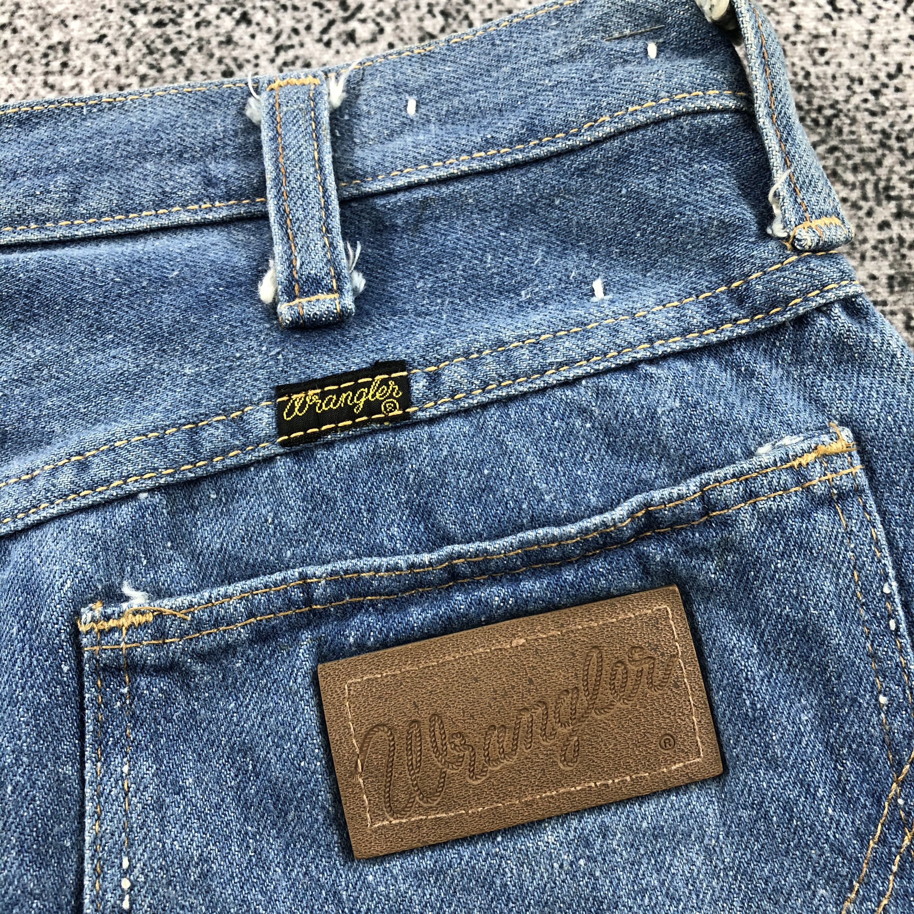 Wrangler Vintage Wrangler Jeans Blue Wash Flare Denim KJ685 Size US 29 - 5 Thumbnail