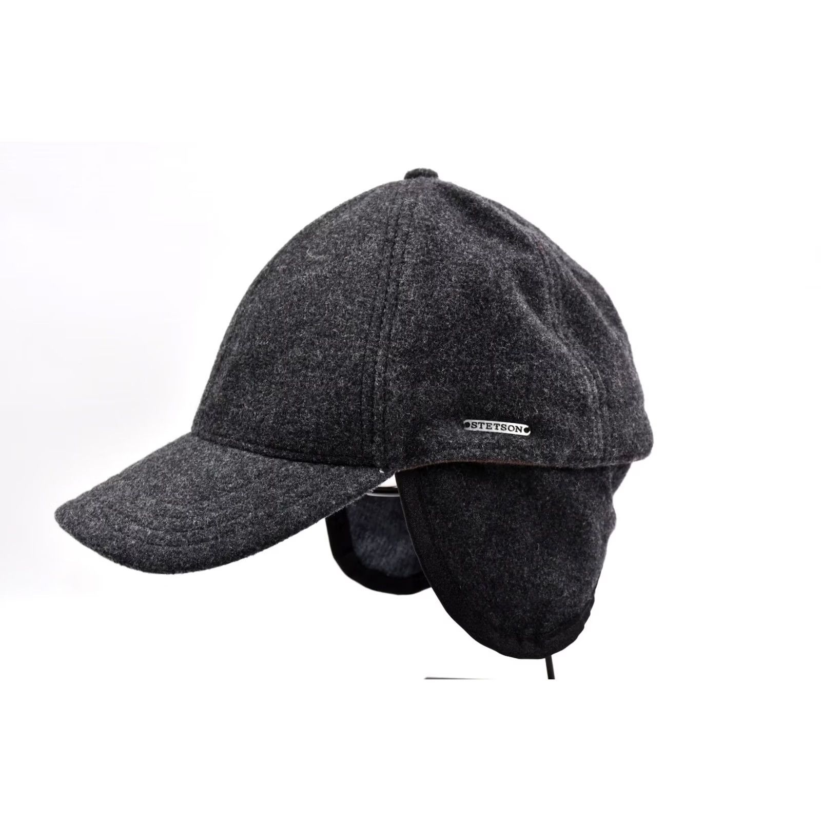 Stetson Stetson Baseball Cap Wool/Cashmere Men's Hat L Black Wool/Cashmere Baseball Cap Mens L Black Size ONE SIZE - 5 Thumbnail