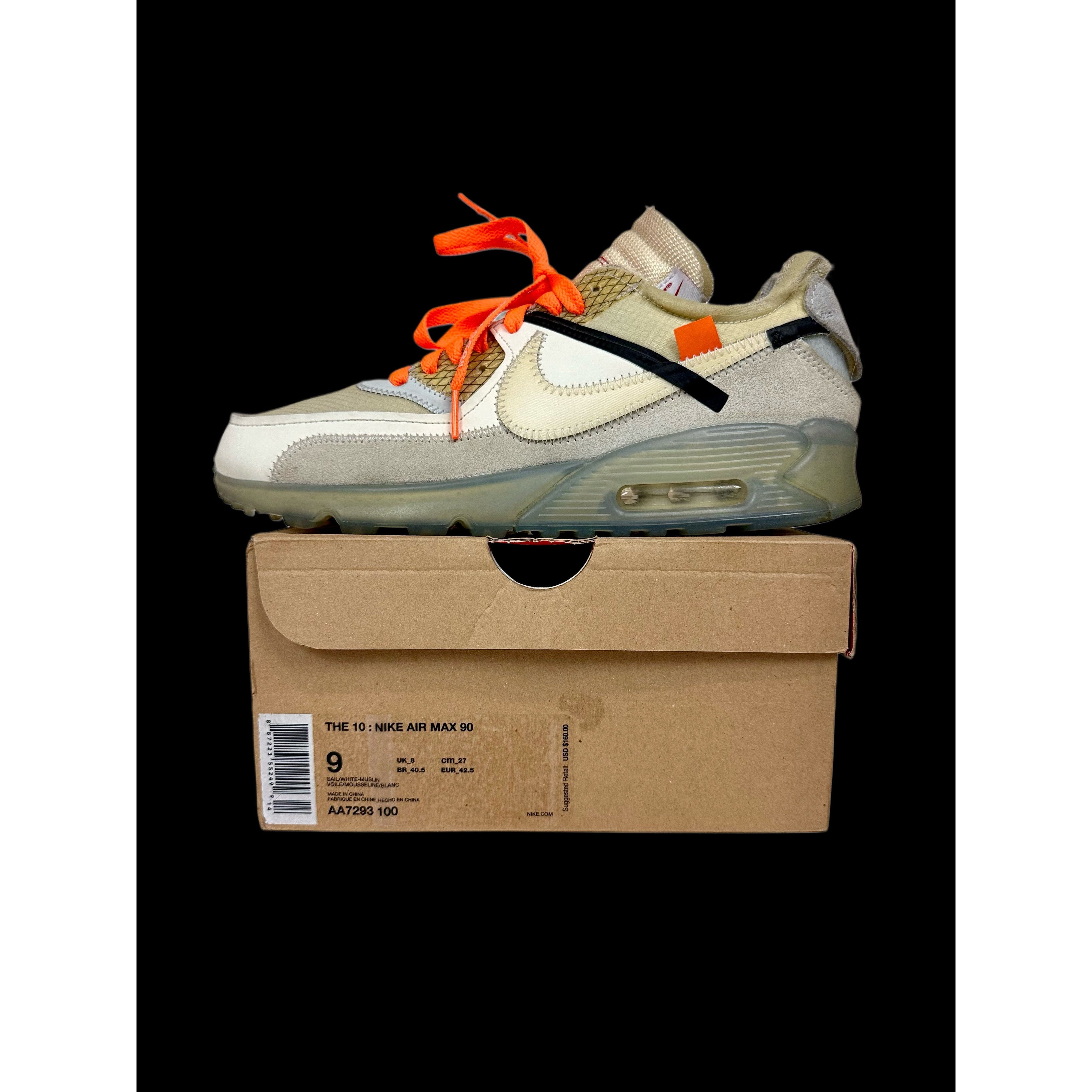 Nike × Off-White 2017 off-white nike air max 90 white og rare virgil abloh Size US 9 / EU 42 - 11 Thumbnail